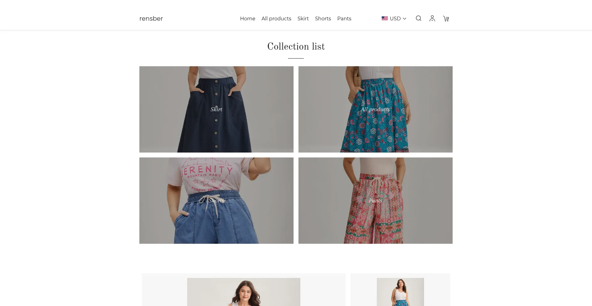 Website screenshot of Rensber.com