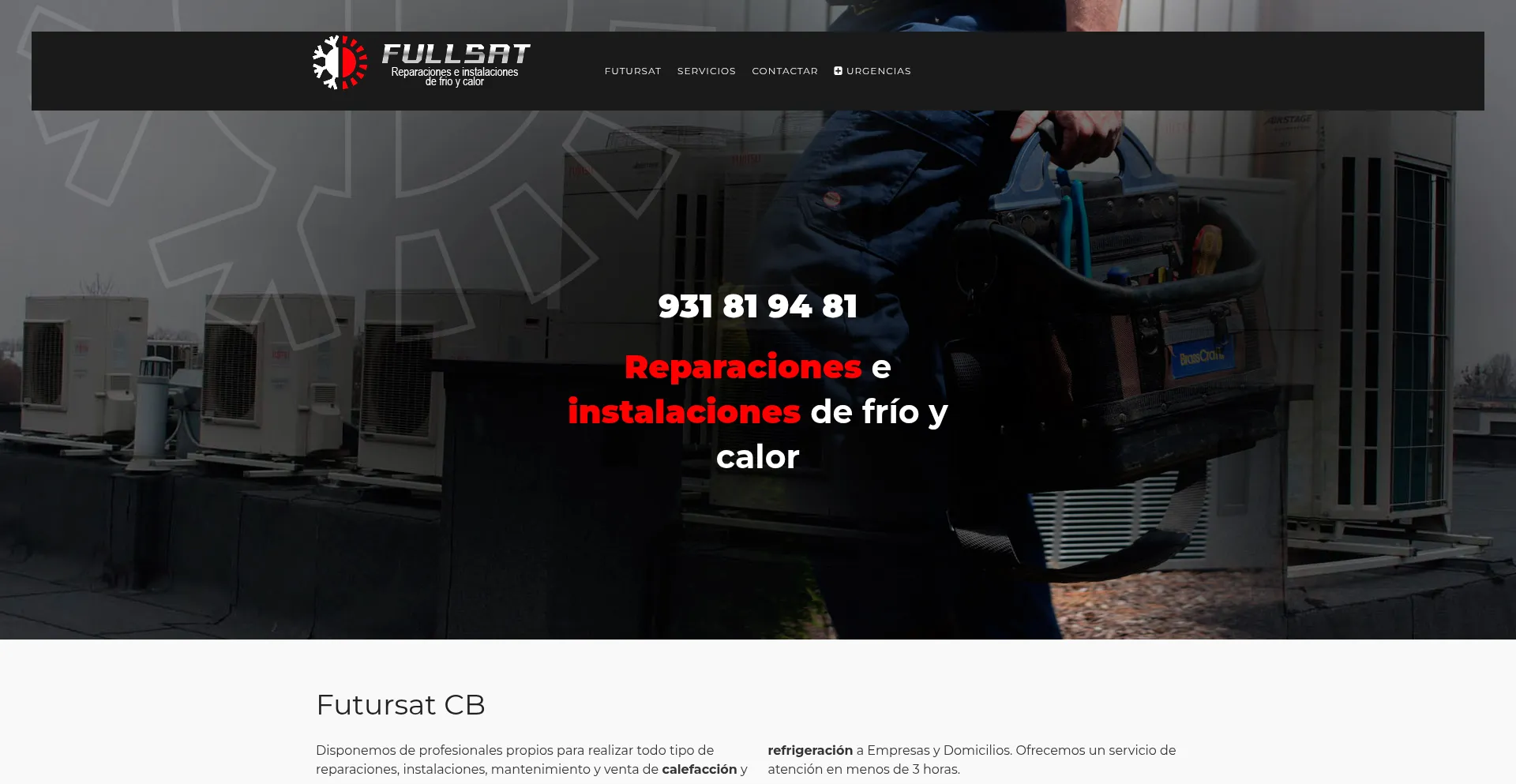 Reparacionesfrioycalor.com Screenshot