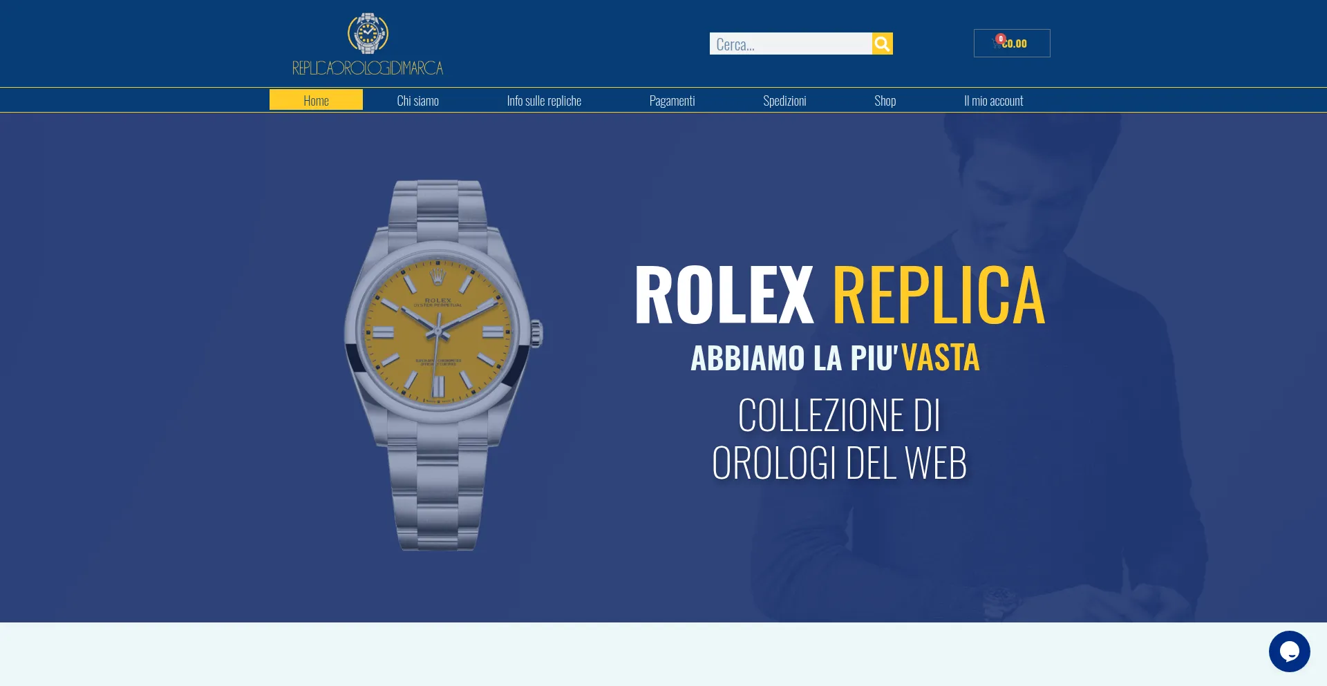 Website screenshot of Replicaorologidimarca.it