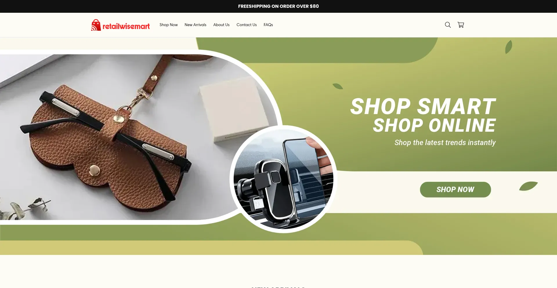 Website screenshot of Retailwisemart.com