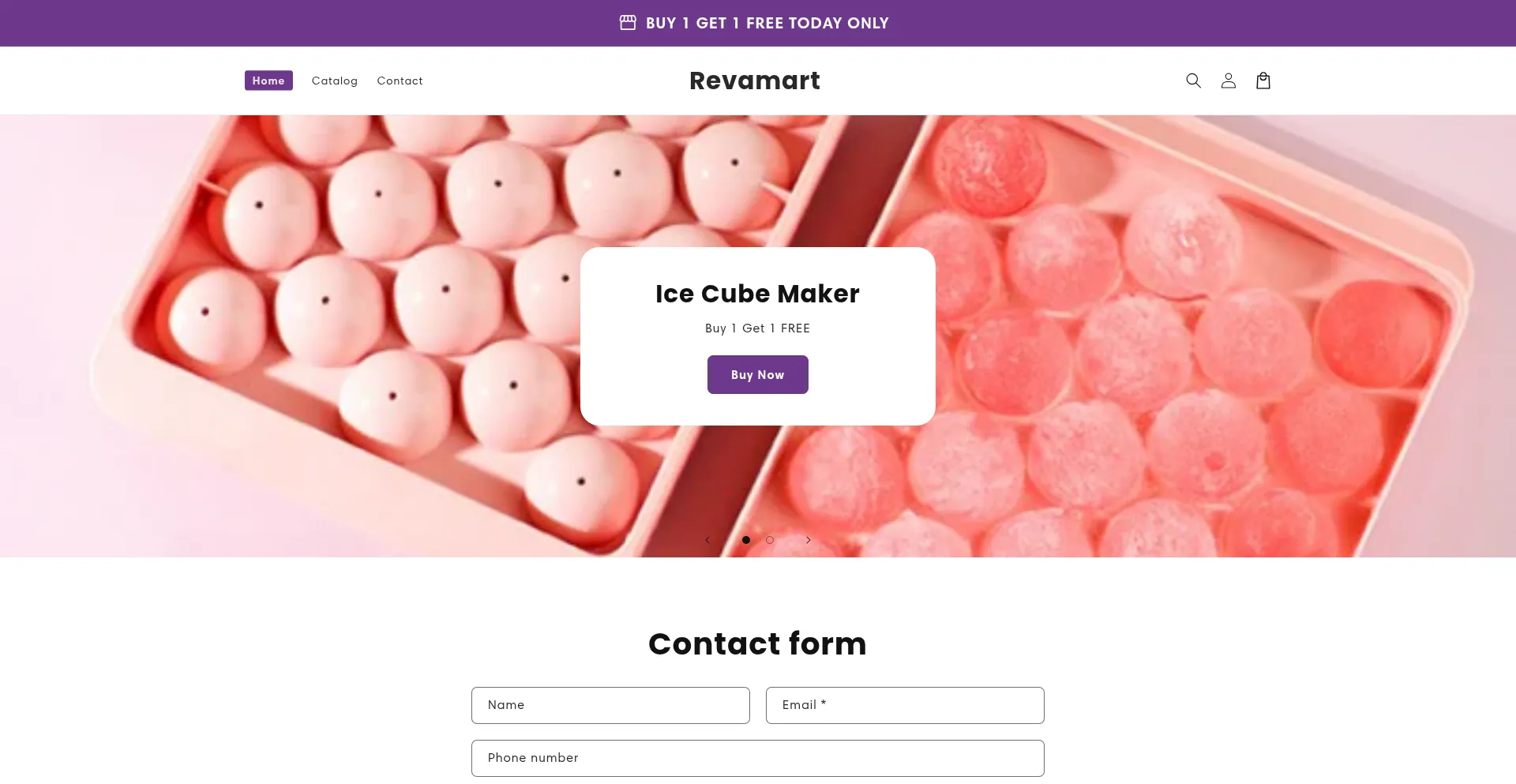 Website screenshot of Revamart.us