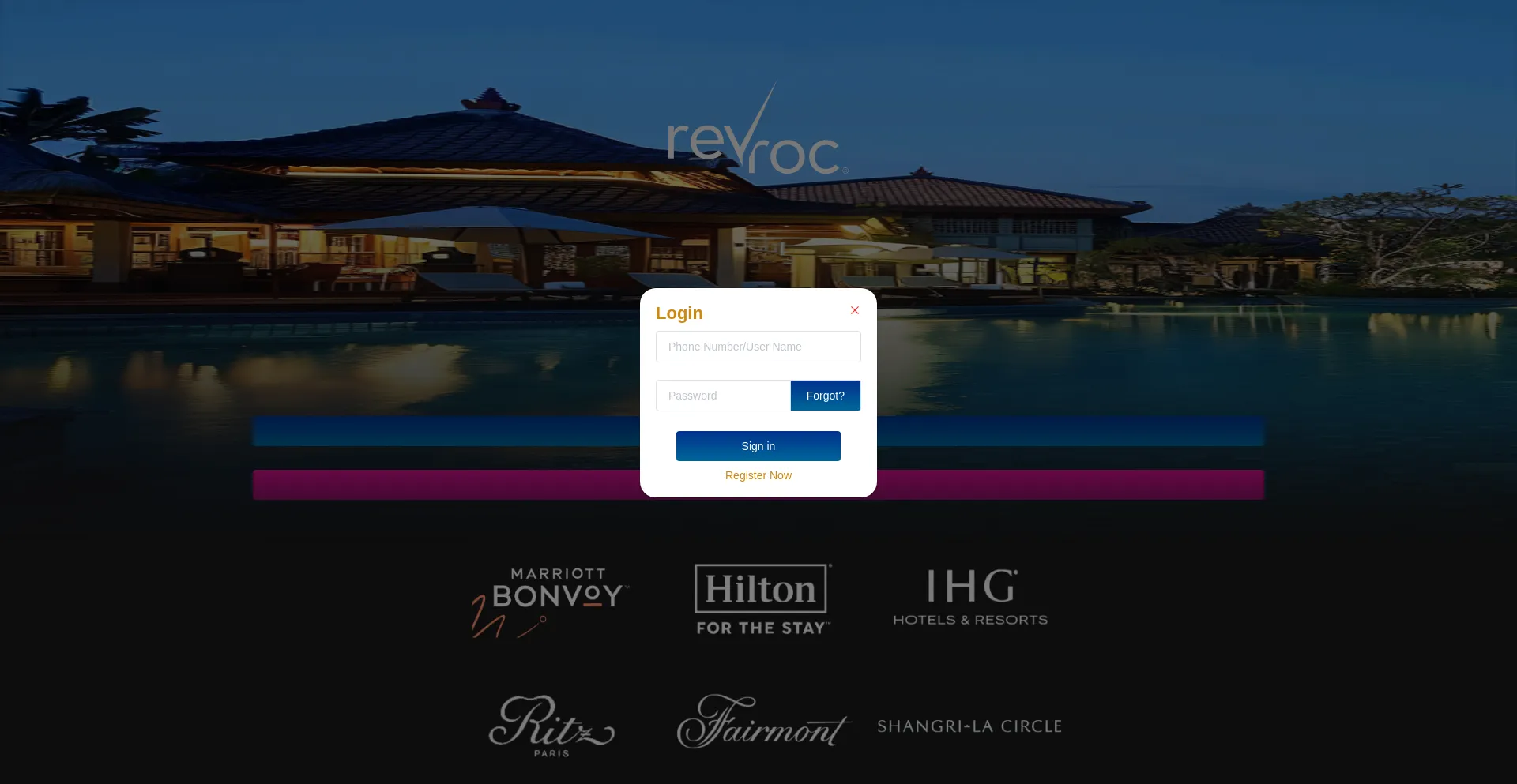 Website screenshot of Revroc.work