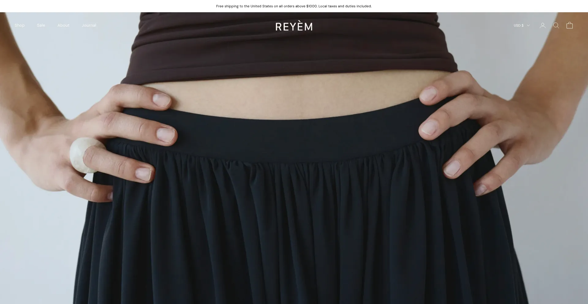 Website screenshot of Reyem.shop