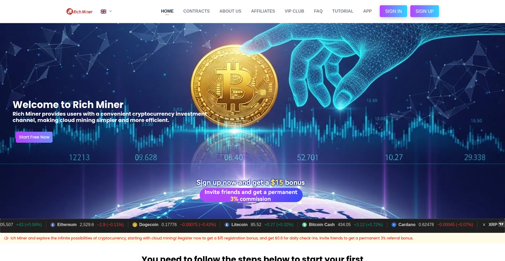 Website screenshot of Richdl.com
