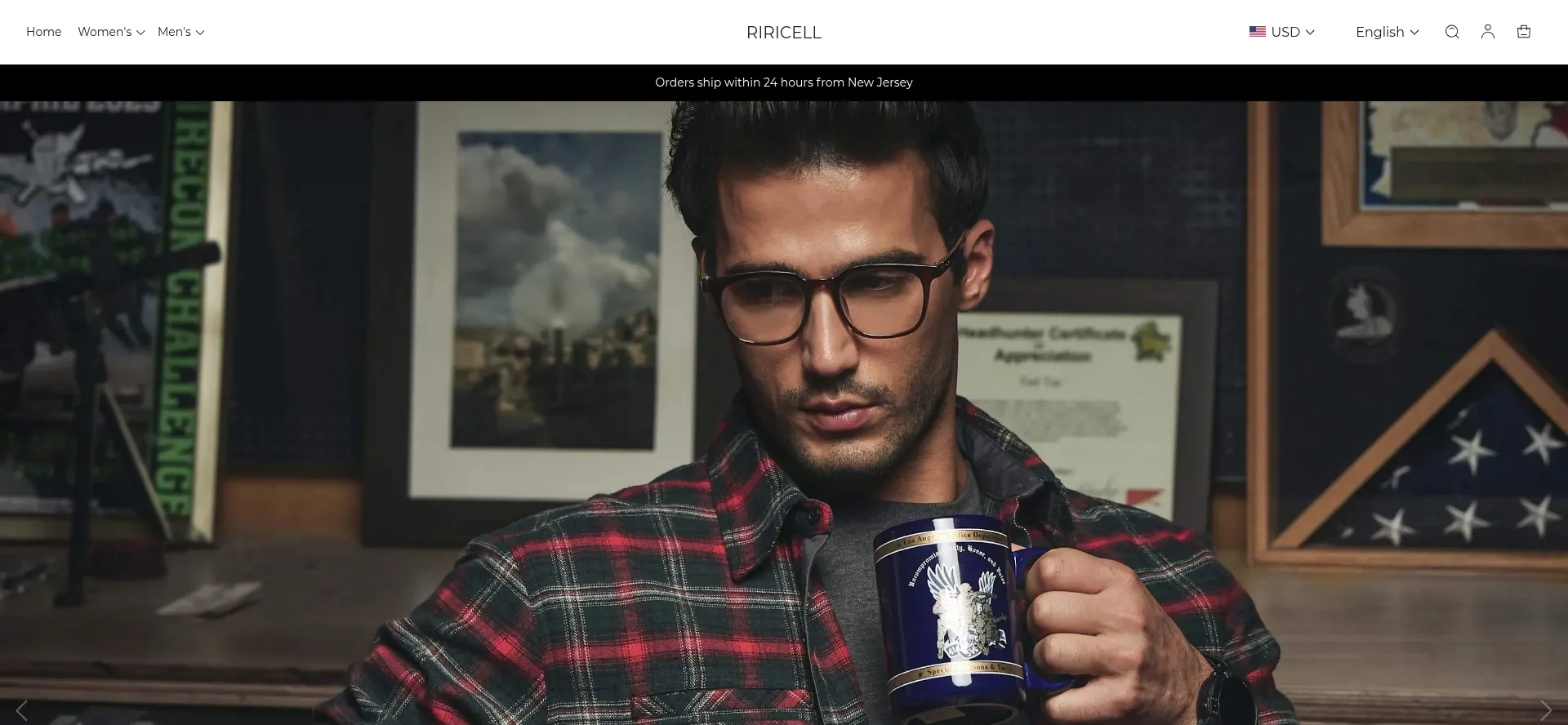Website screenshot of Riricell.com