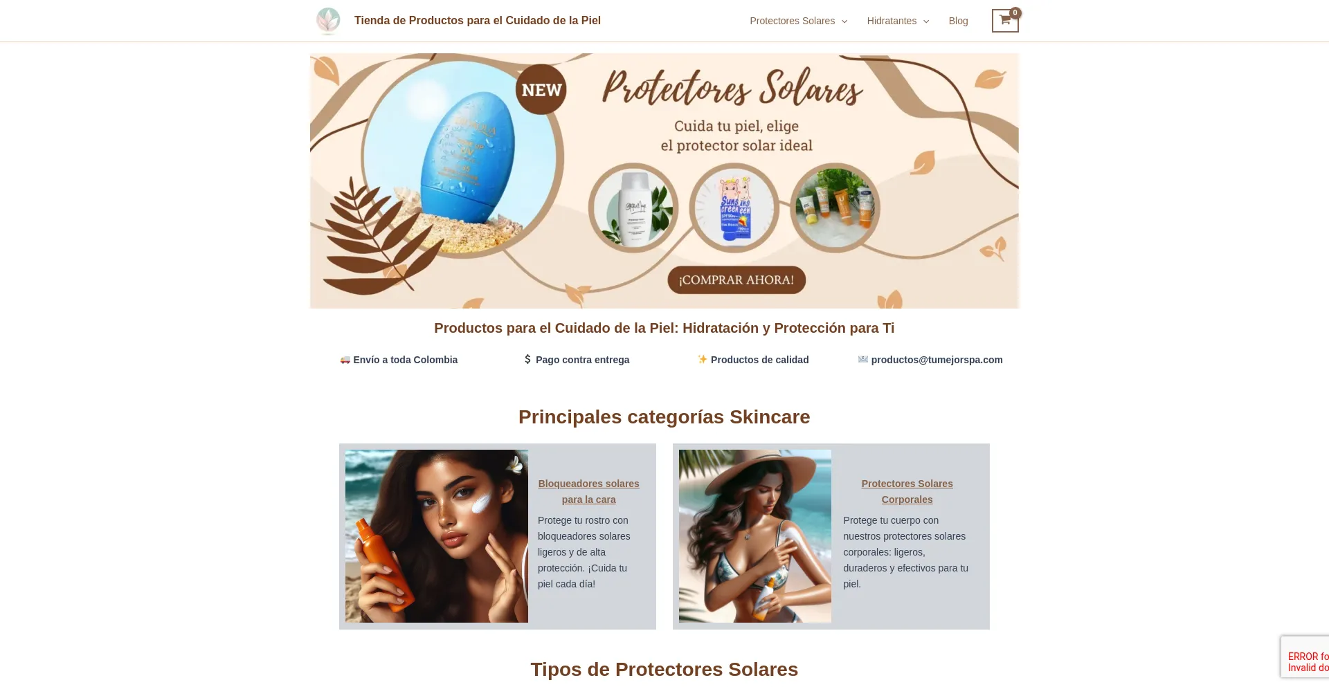Website screenshot of Ritualdebelleza.store