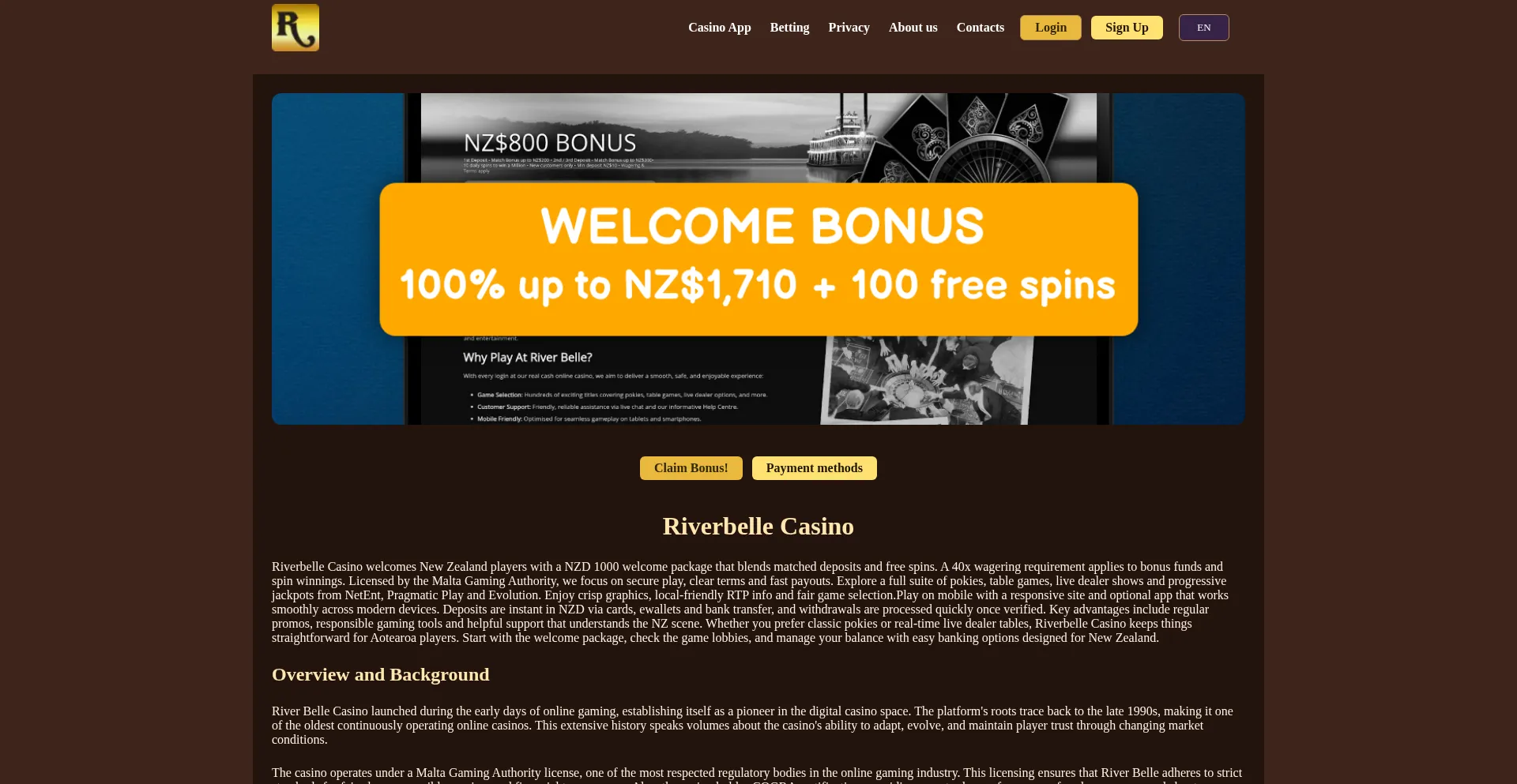 Riverbellecasinonz.com
