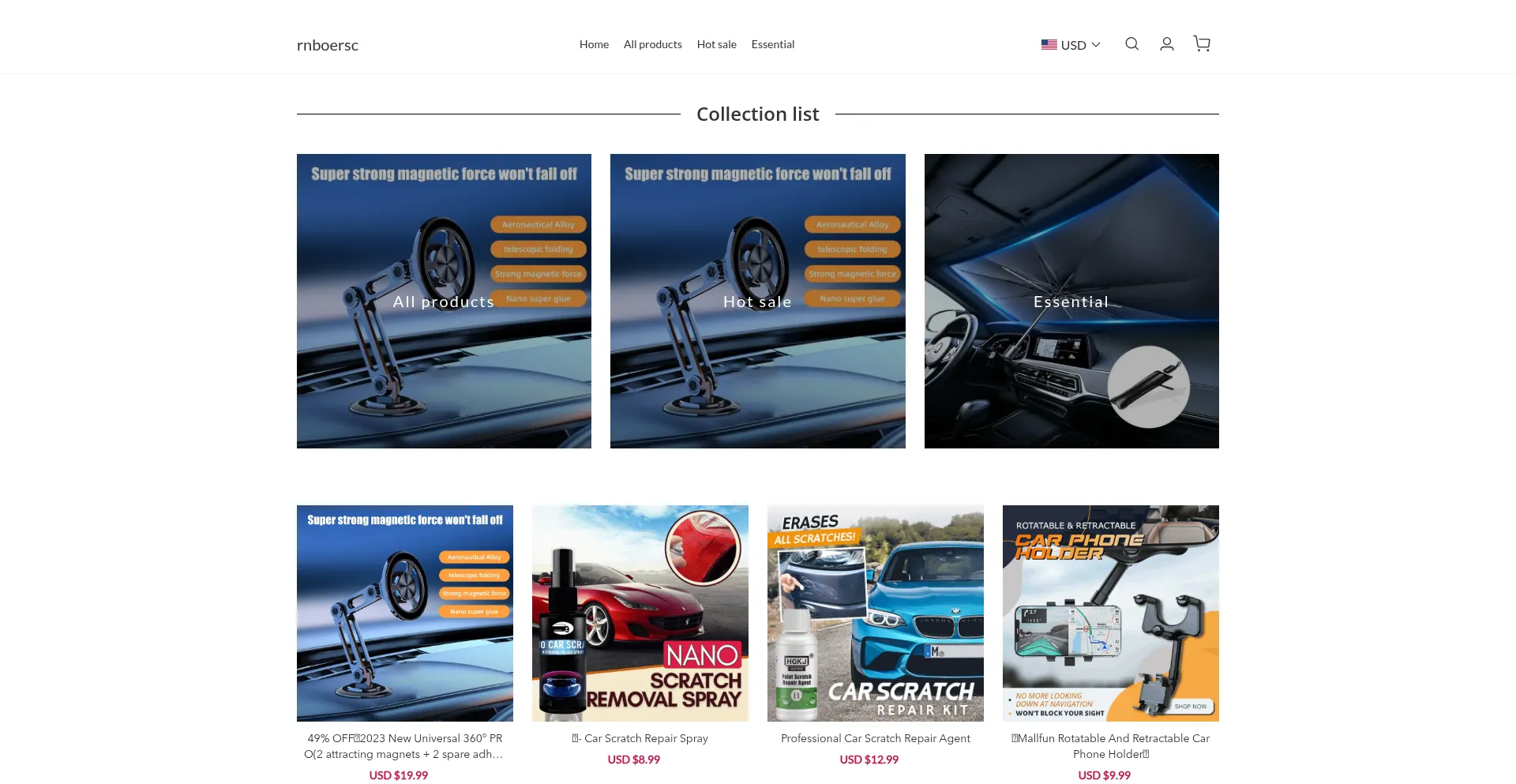 Website screenshot of Rnboersc.com