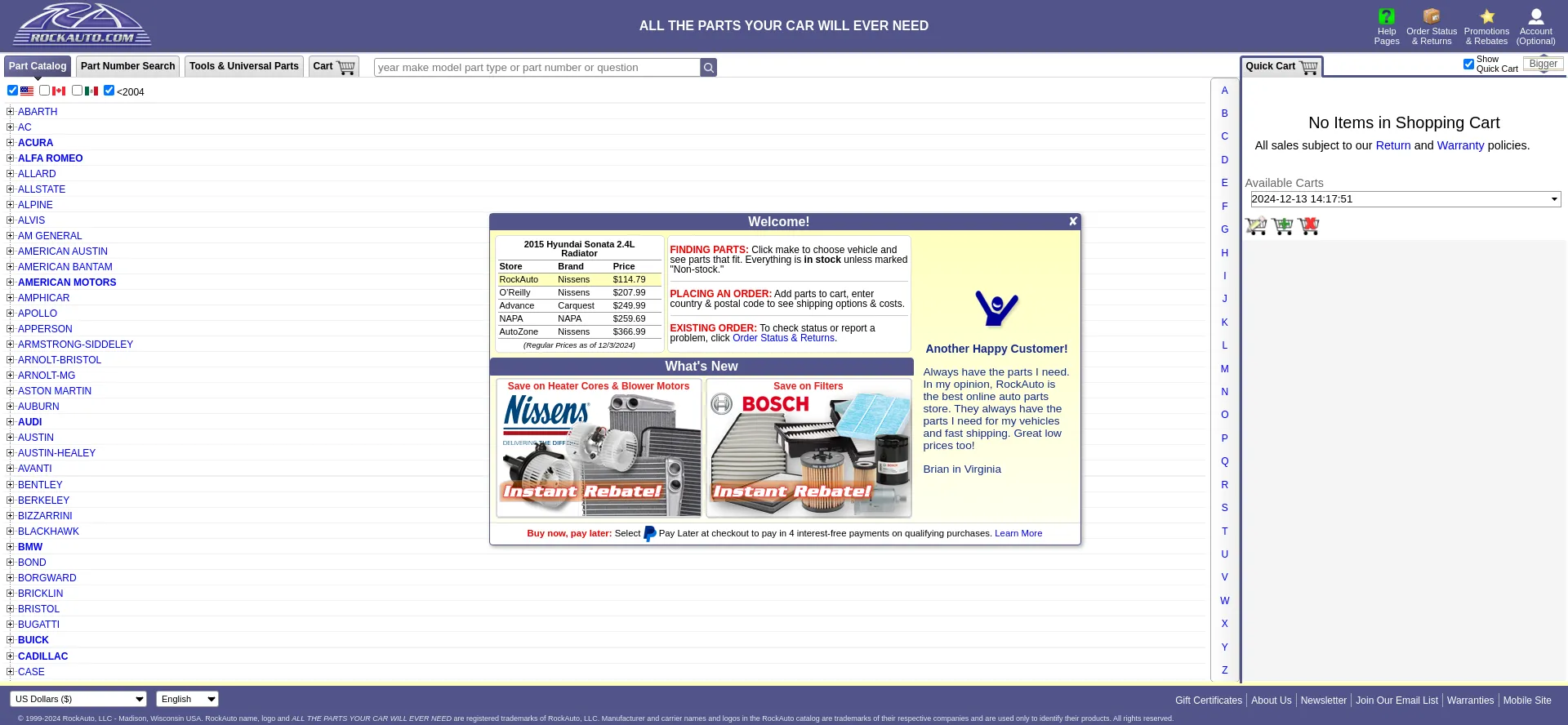 Rockauto.com est-il Sûr et Fiable ?