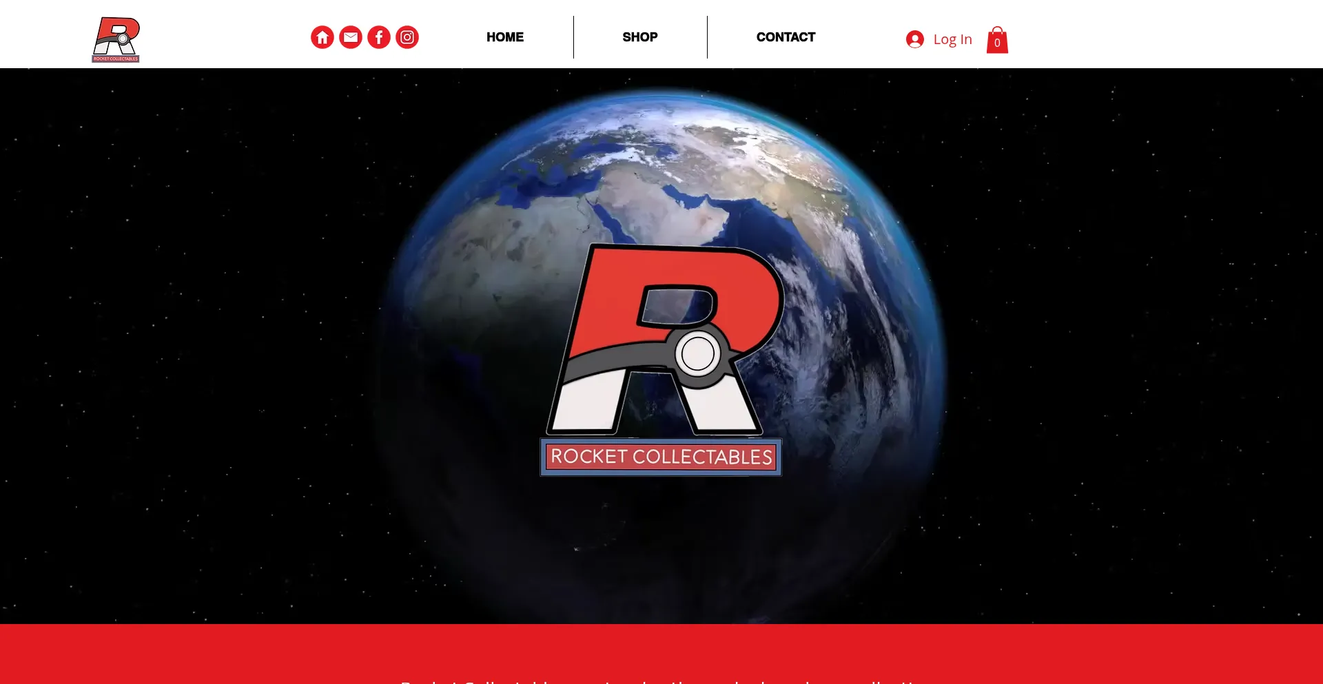 Website screenshot of Rocketcollectables.net