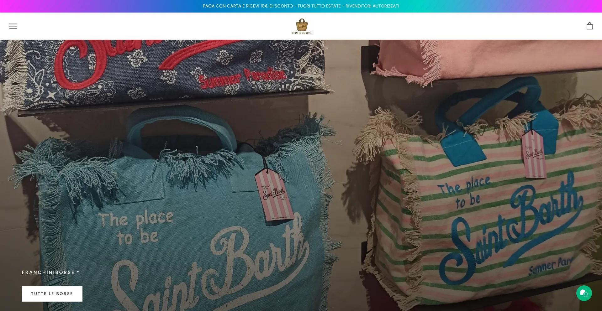 Website screenshot of Romeoborse.com