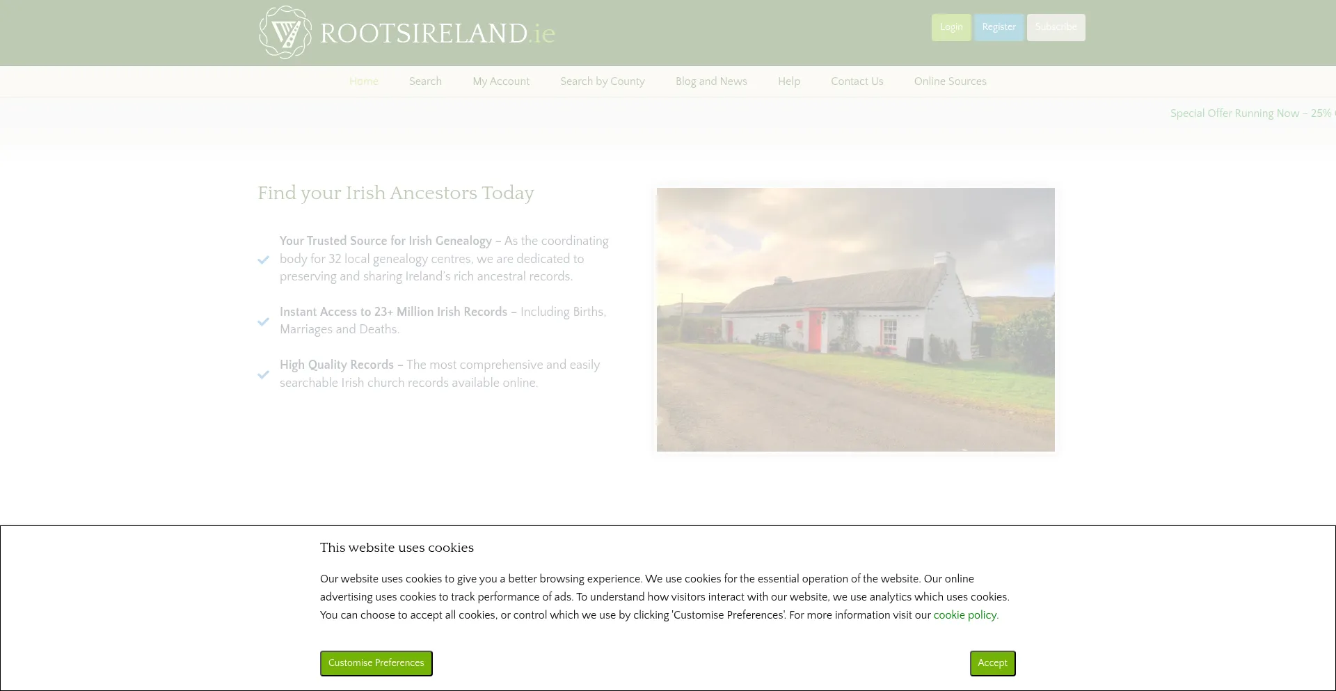 Rootsireland.ie est-il Sûr et Fiable ?