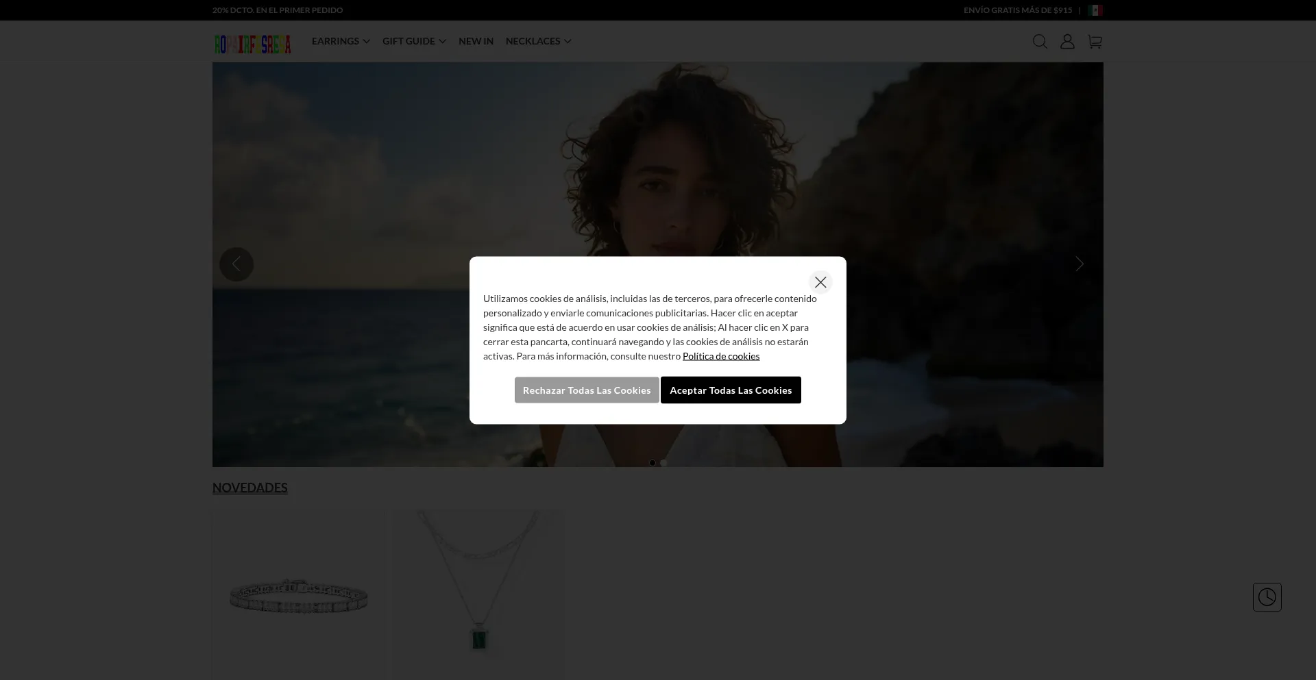 Website screenshot of Ropairfesresa.shop