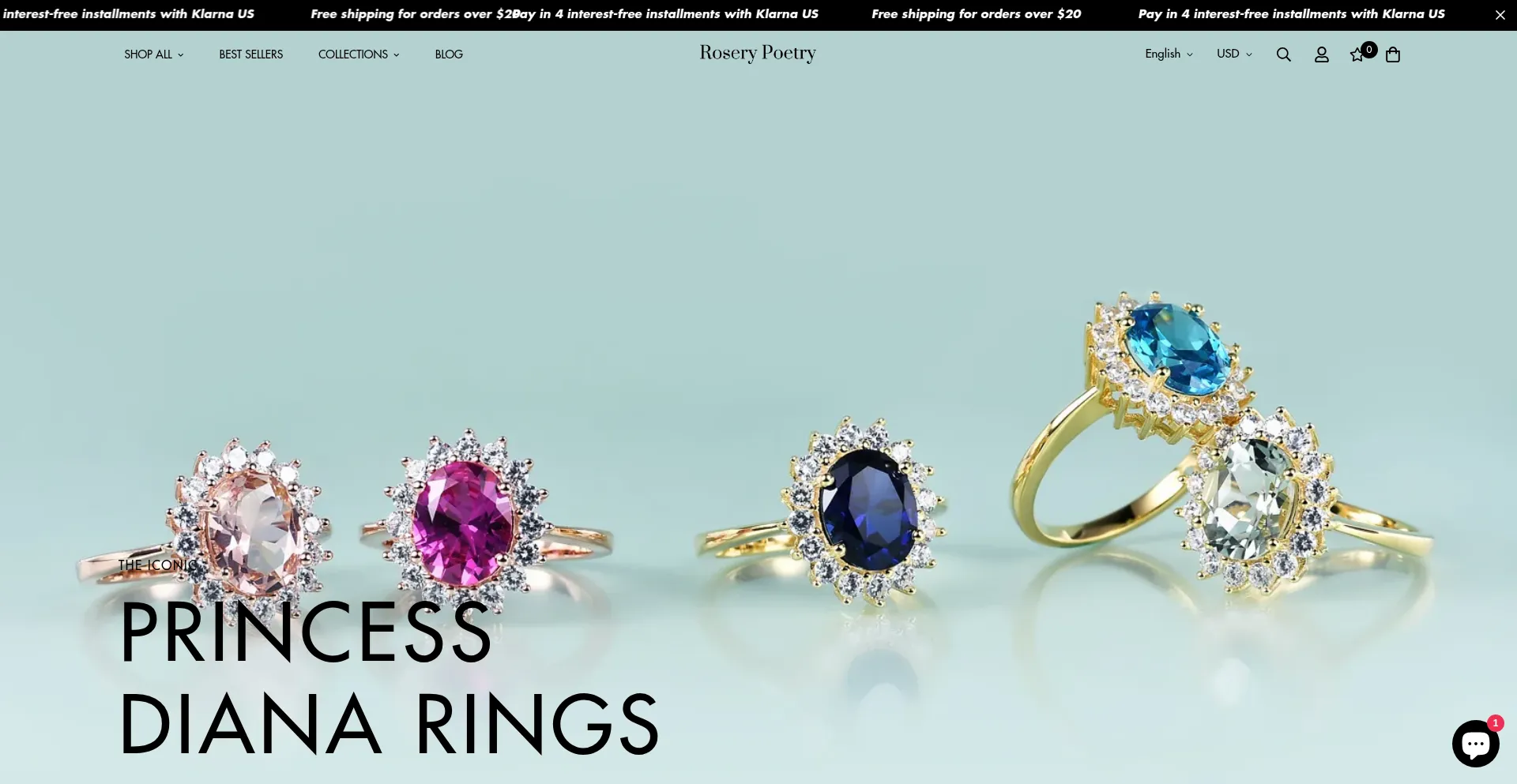 Website screenshot of Roserypoetry.com