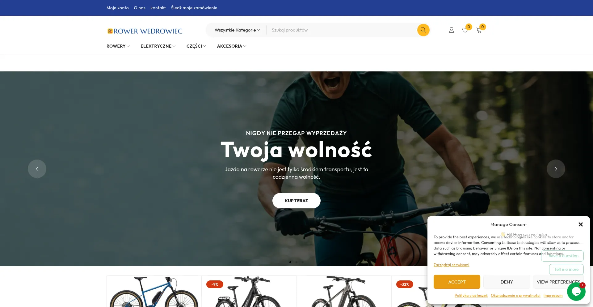 Rowerwedrowiec.com Screenshot