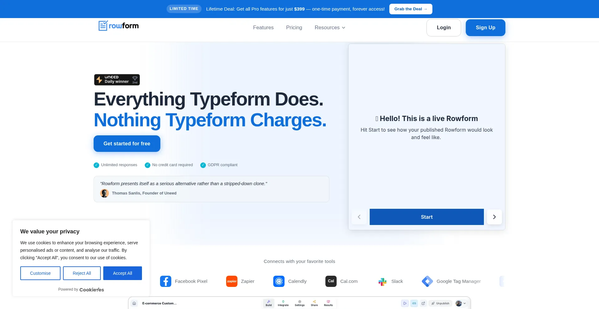 Rowform.io