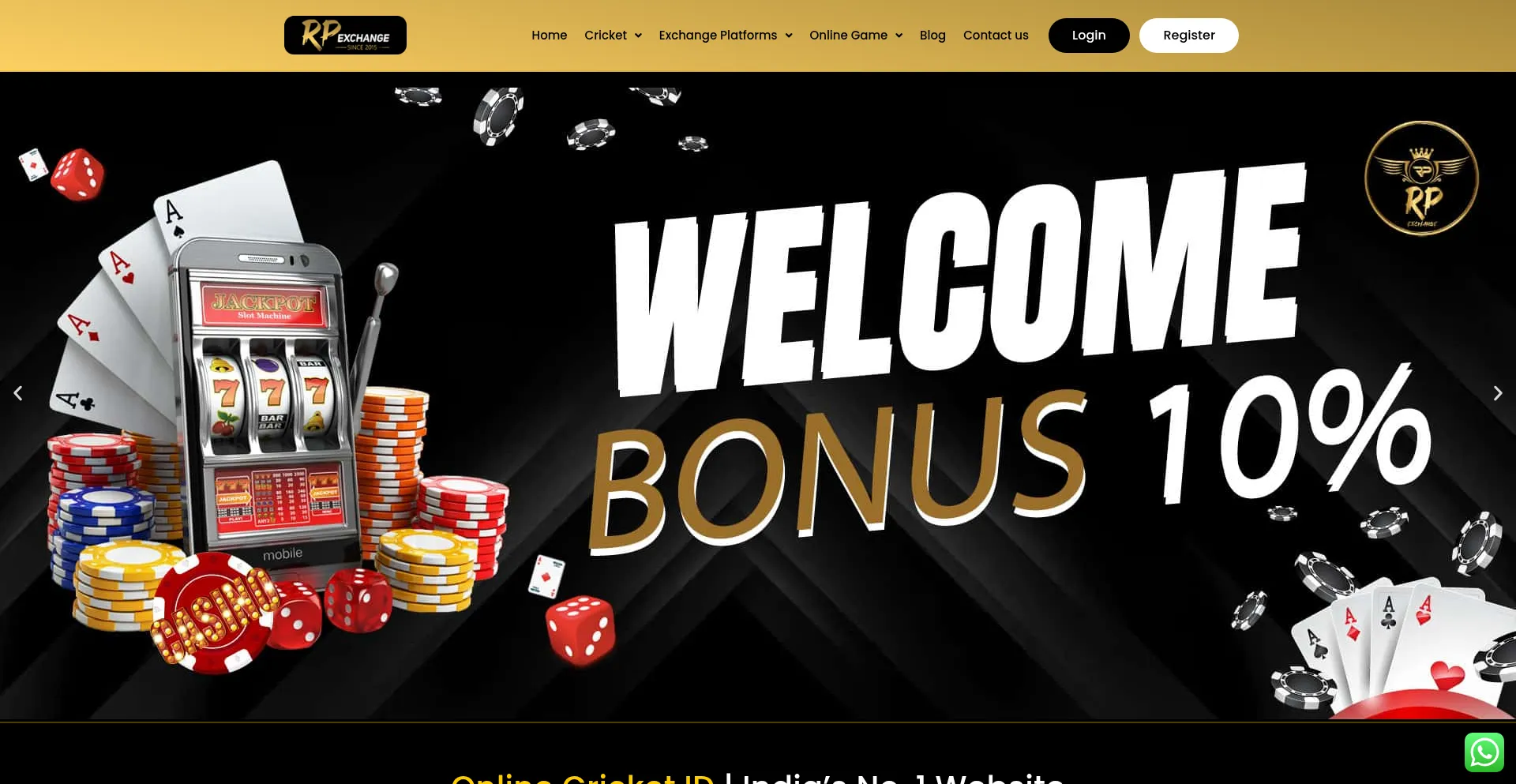 Website screenshot of Rpexchange444.com