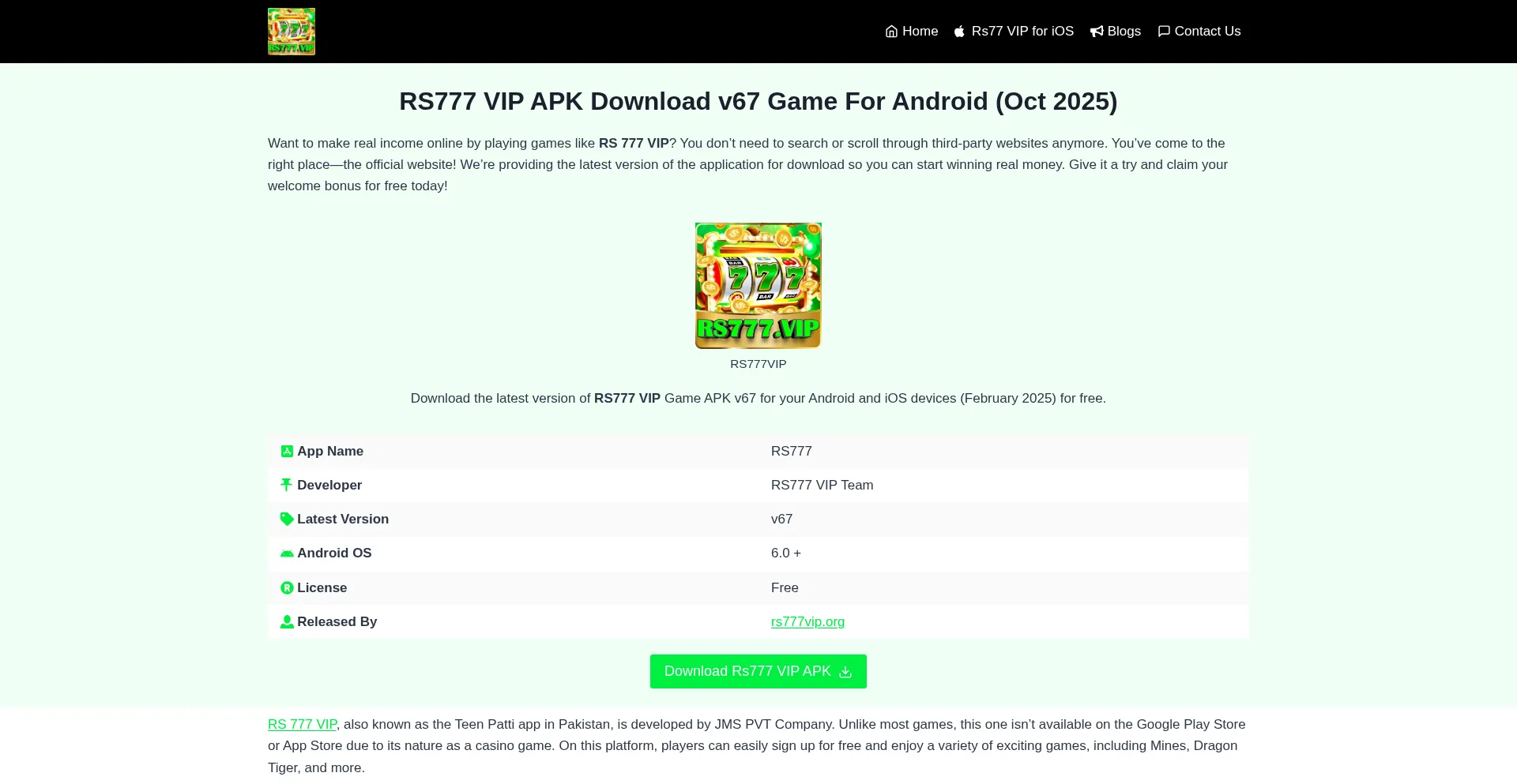 Rs777vip.io