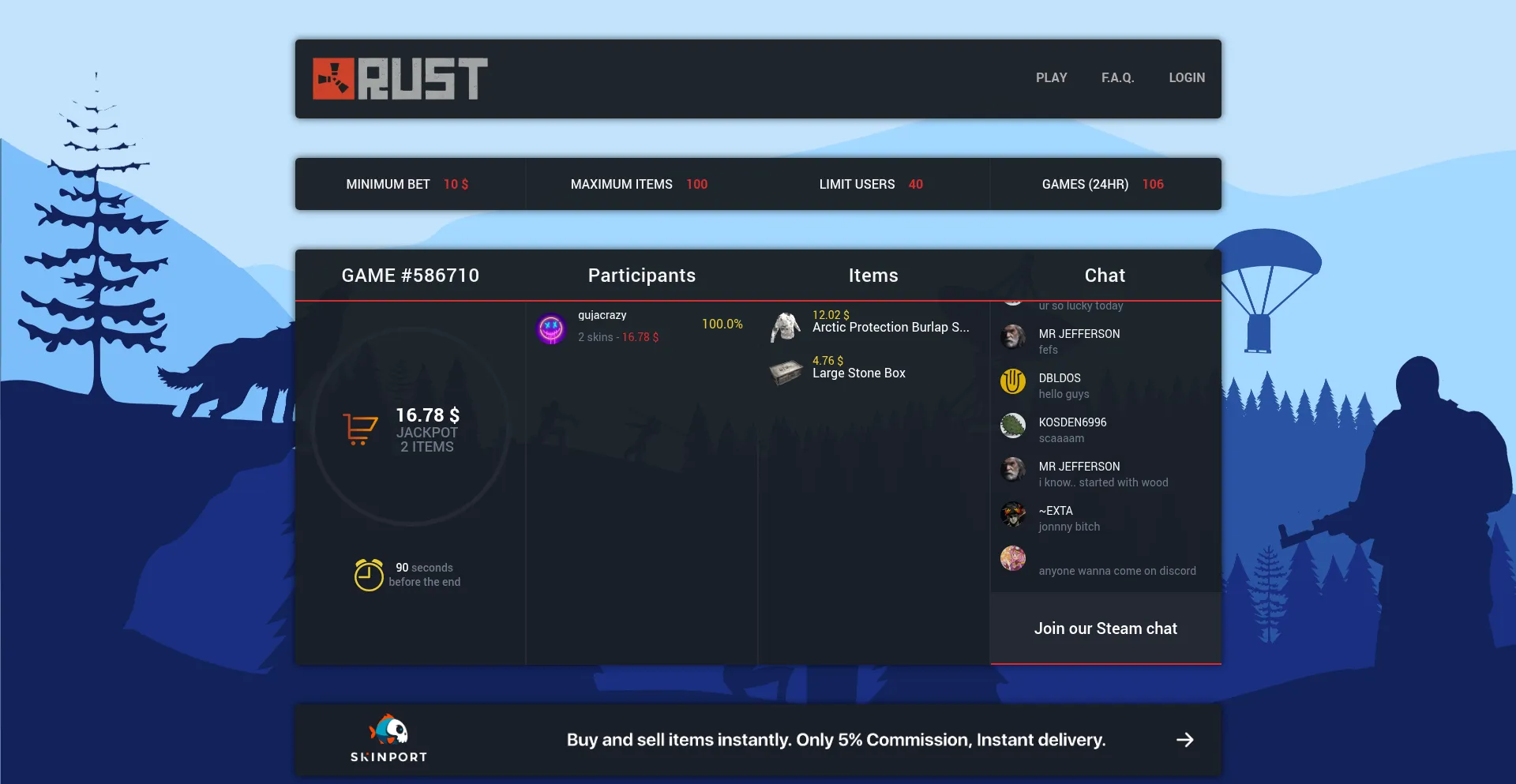 Website screenshot of Rusty-house.com