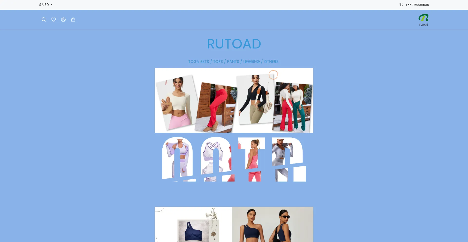 Website screenshot of Rutoad.com