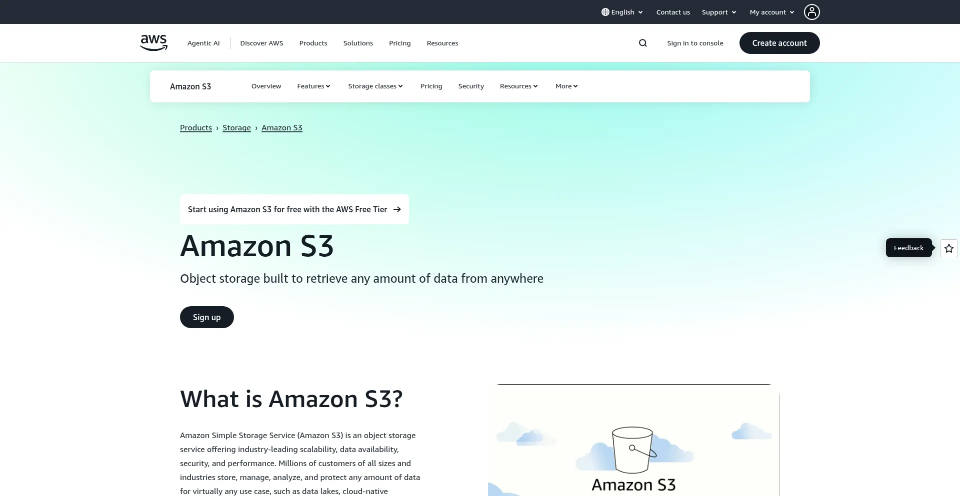 Website screenshot of S3.eu-west-3.amazonaws.com