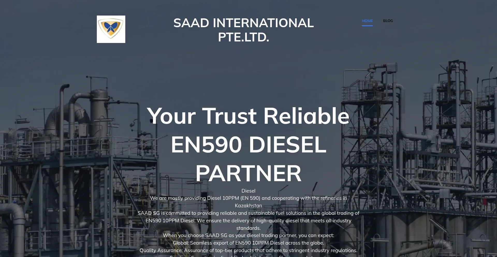 Website screenshot of Saadsg.com