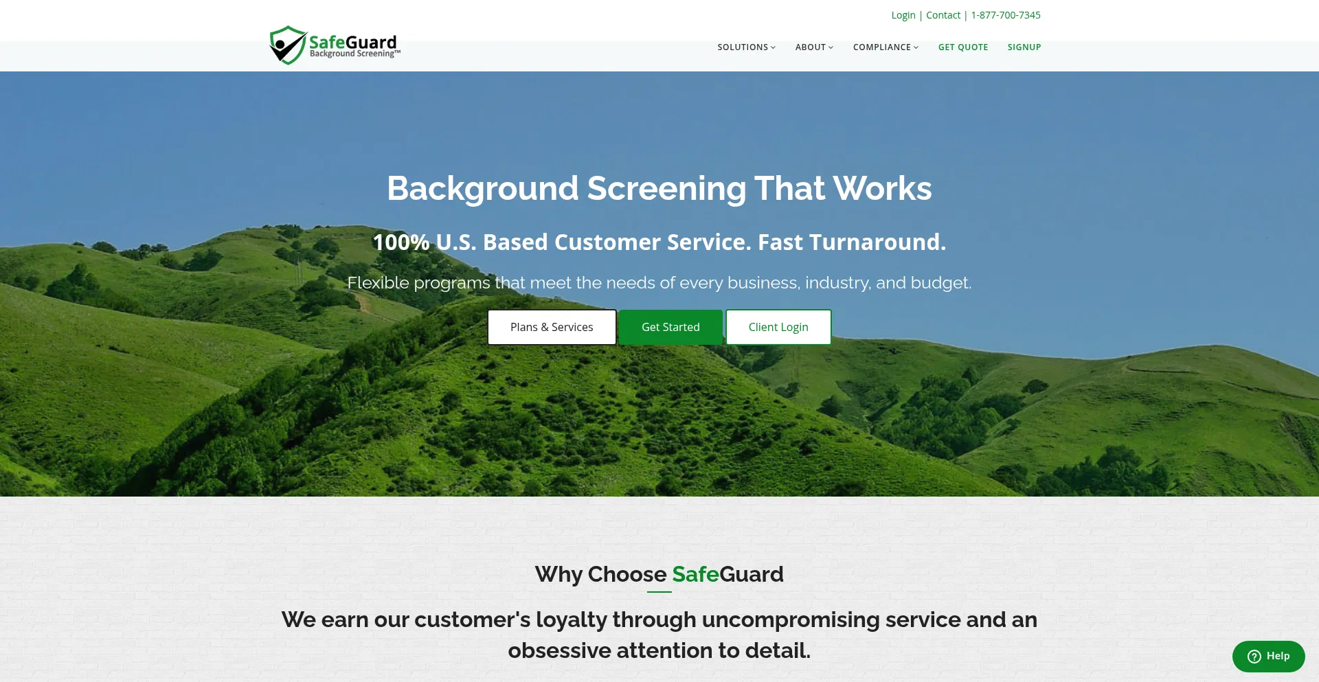 Website screenshot of Safeguardcertify.com
