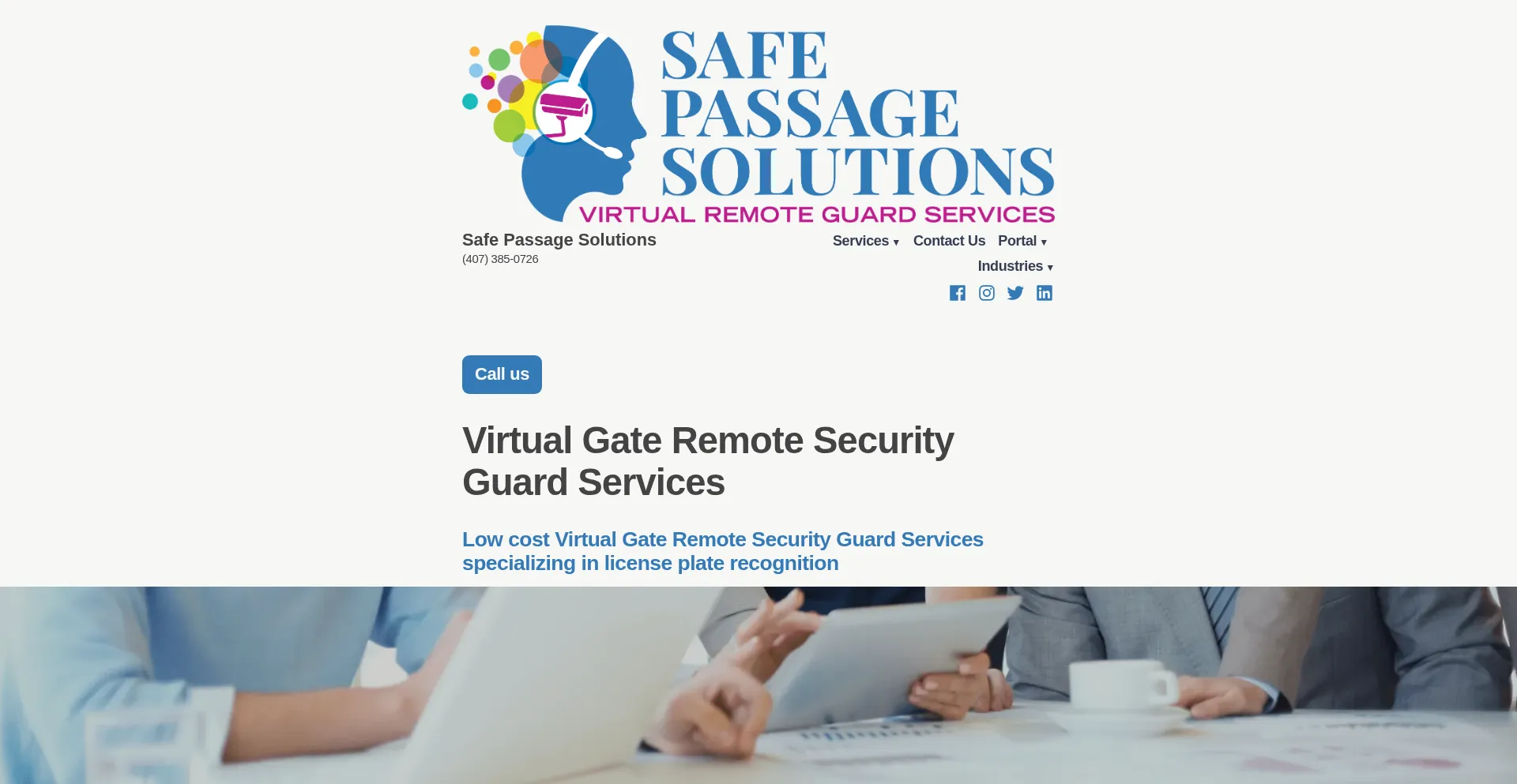 Website screenshot of Safepassagesolutions.com
