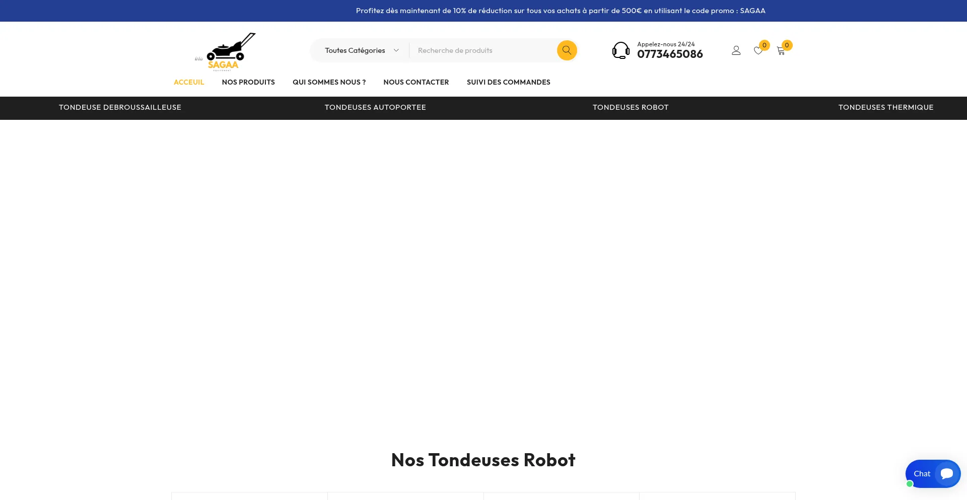 Website screenshot of Sagaequipe.com