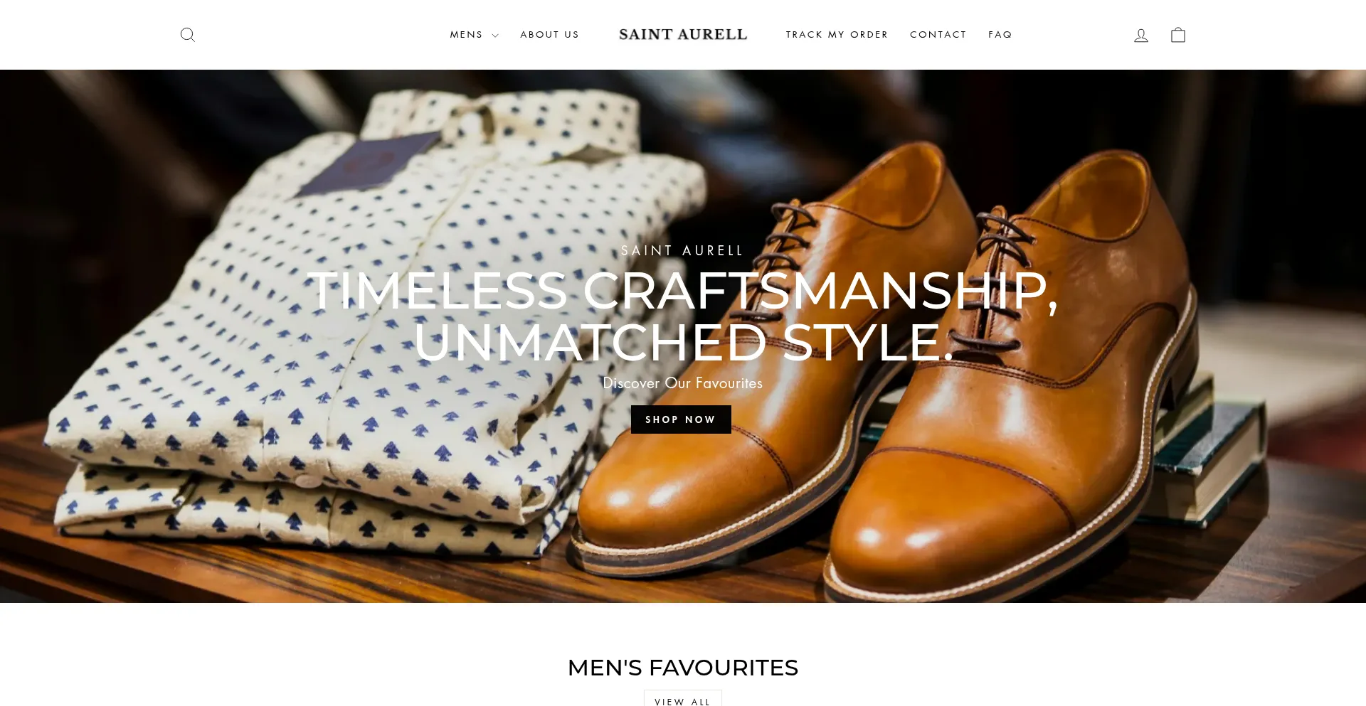 Website screenshot of Saintaurell.com