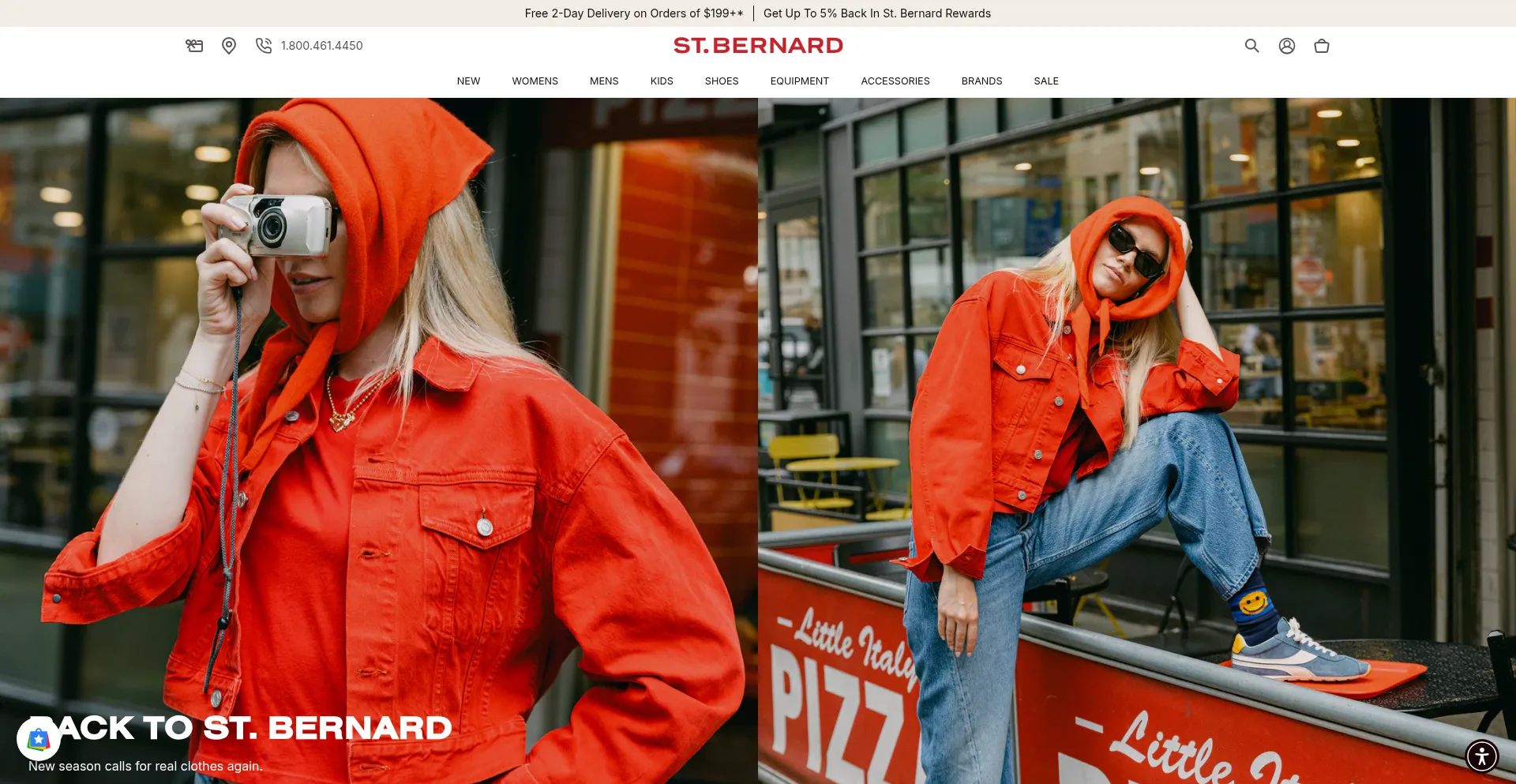 Website screenshot of Saintbernard.com
