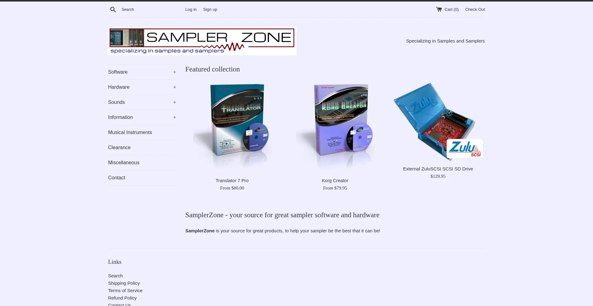 Samplerzone.com Screenshot