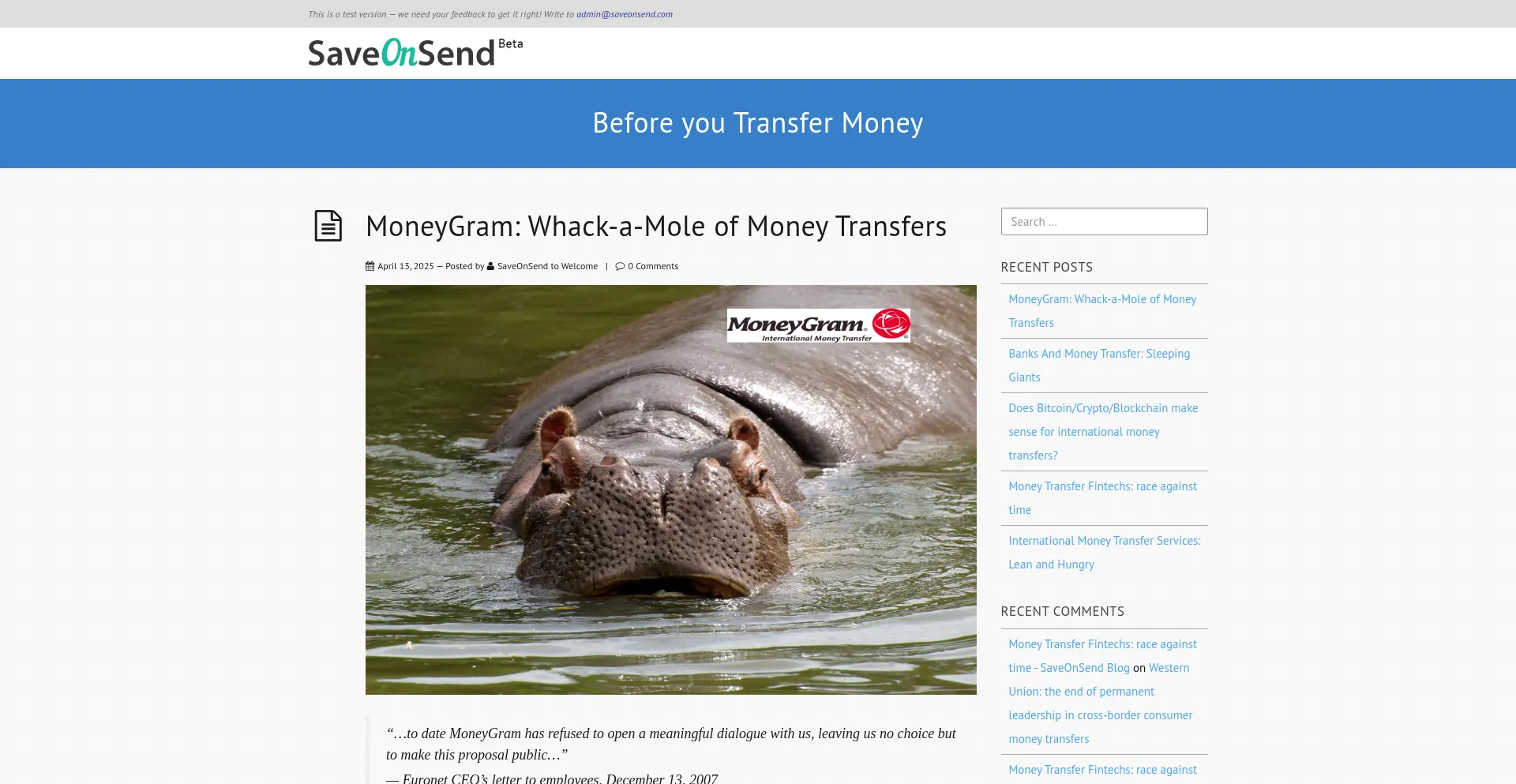Saveonsend.com