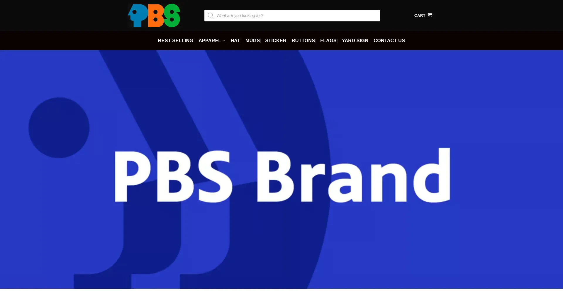 Website screenshot of Savepbs.store
