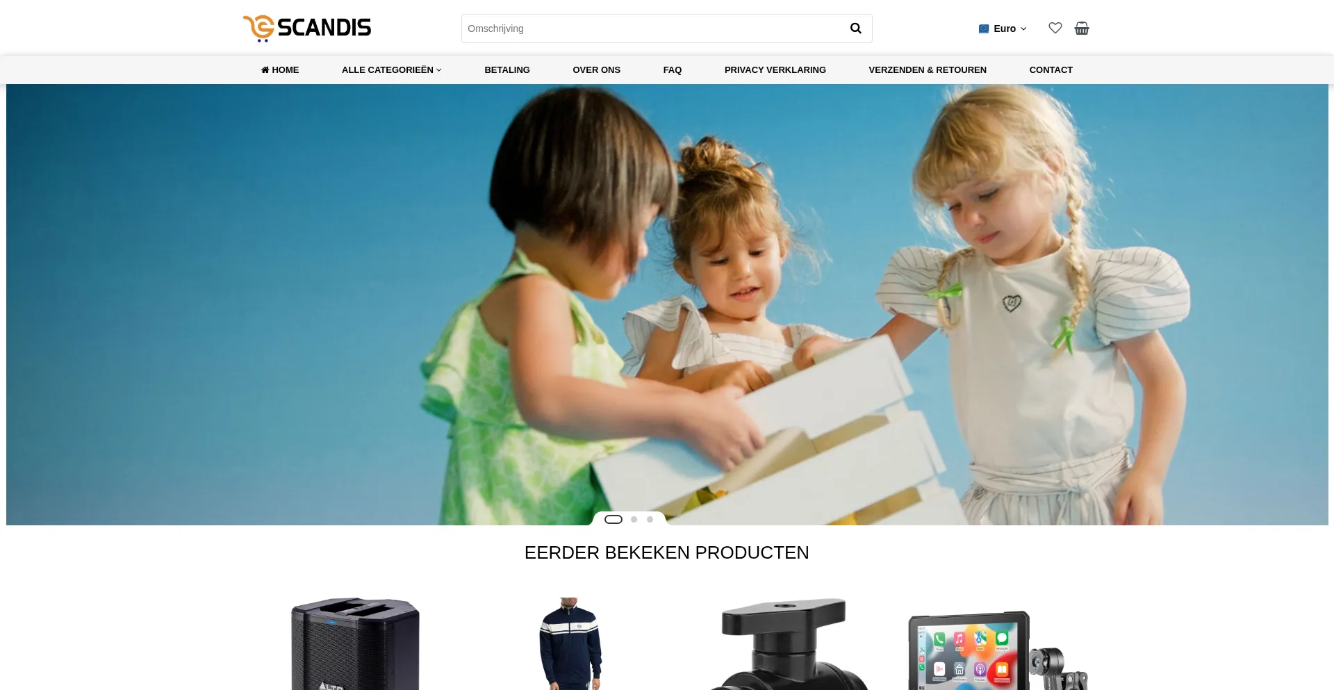 Website screenshot of Scandisnushub.com