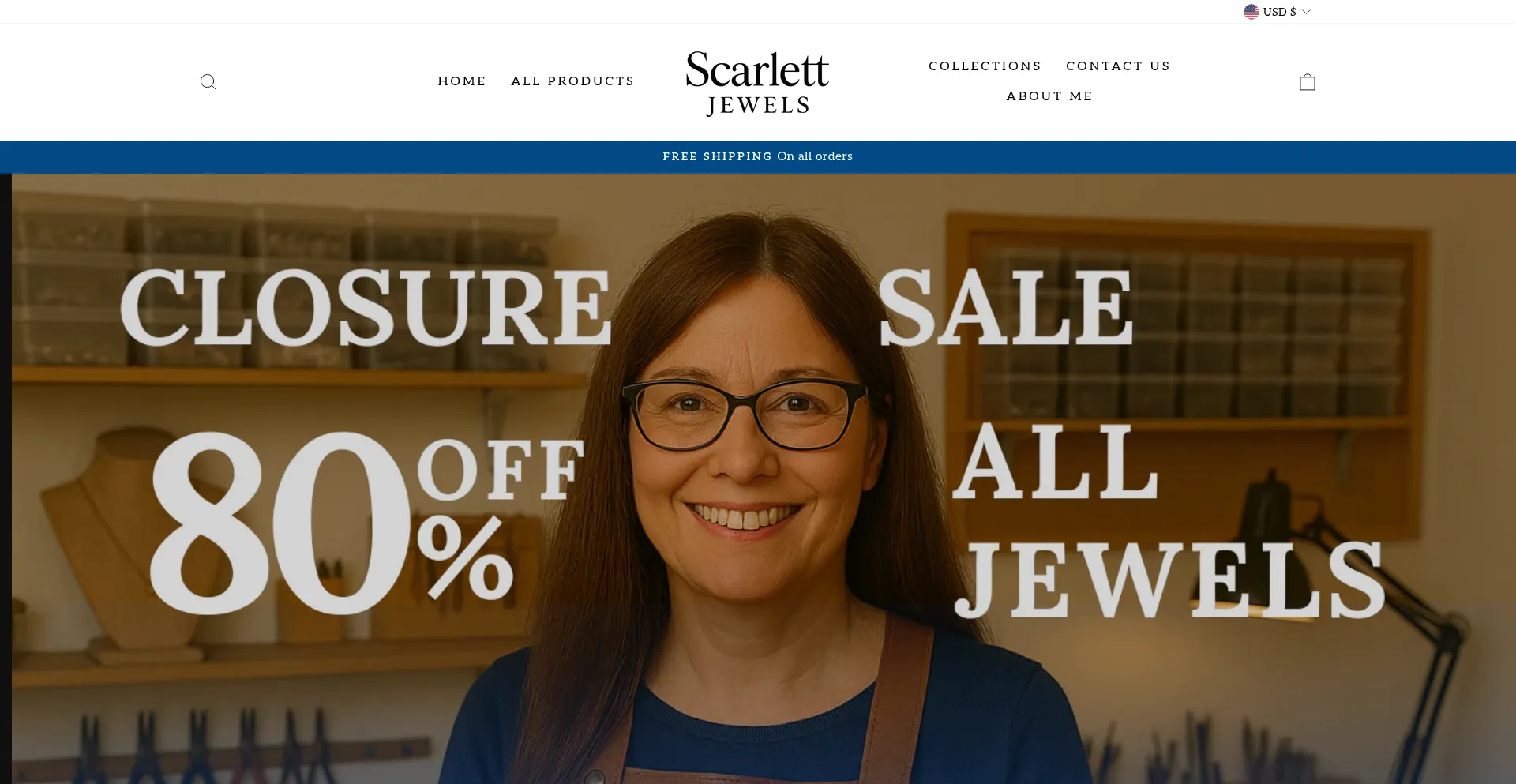 Website screenshot of Scarlettjewels.com