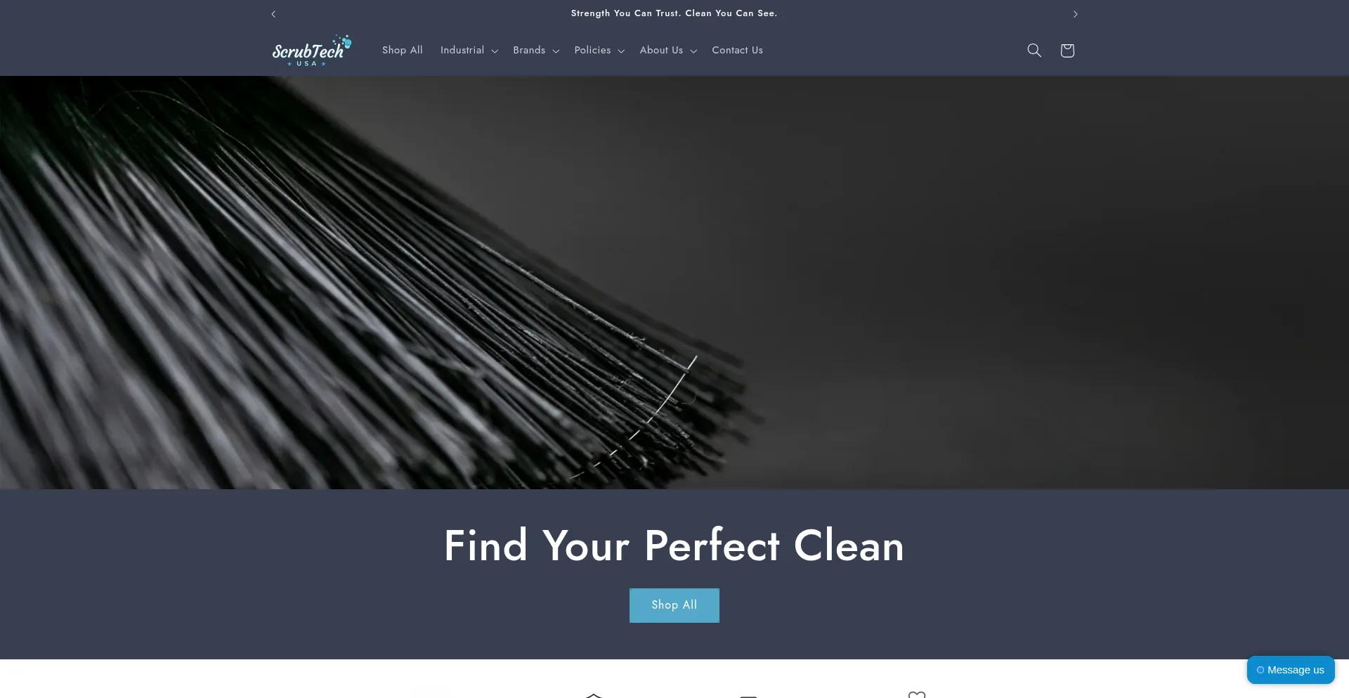 Website screenshot of Scrubtechusa.com