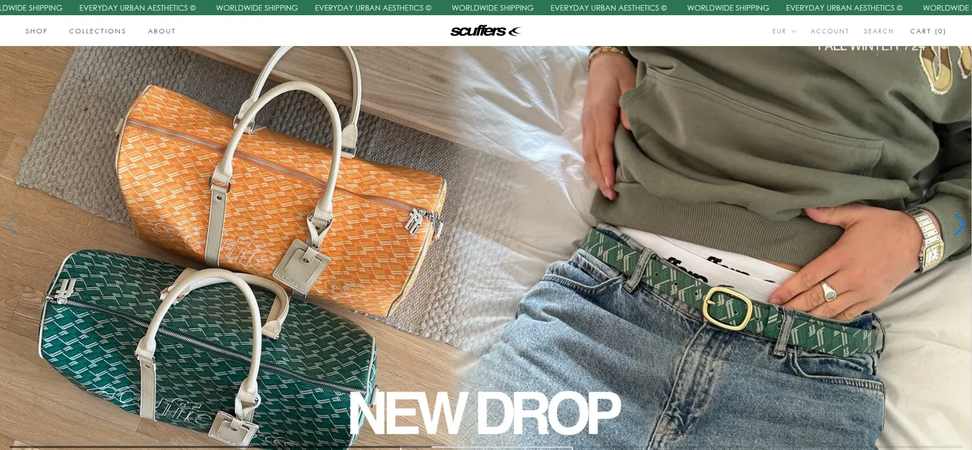Website screenshot of Scuffars.com