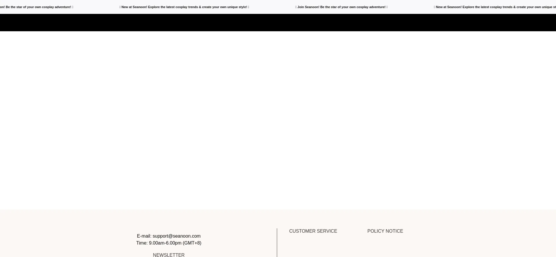 Website screenshot of Seanoon.com
