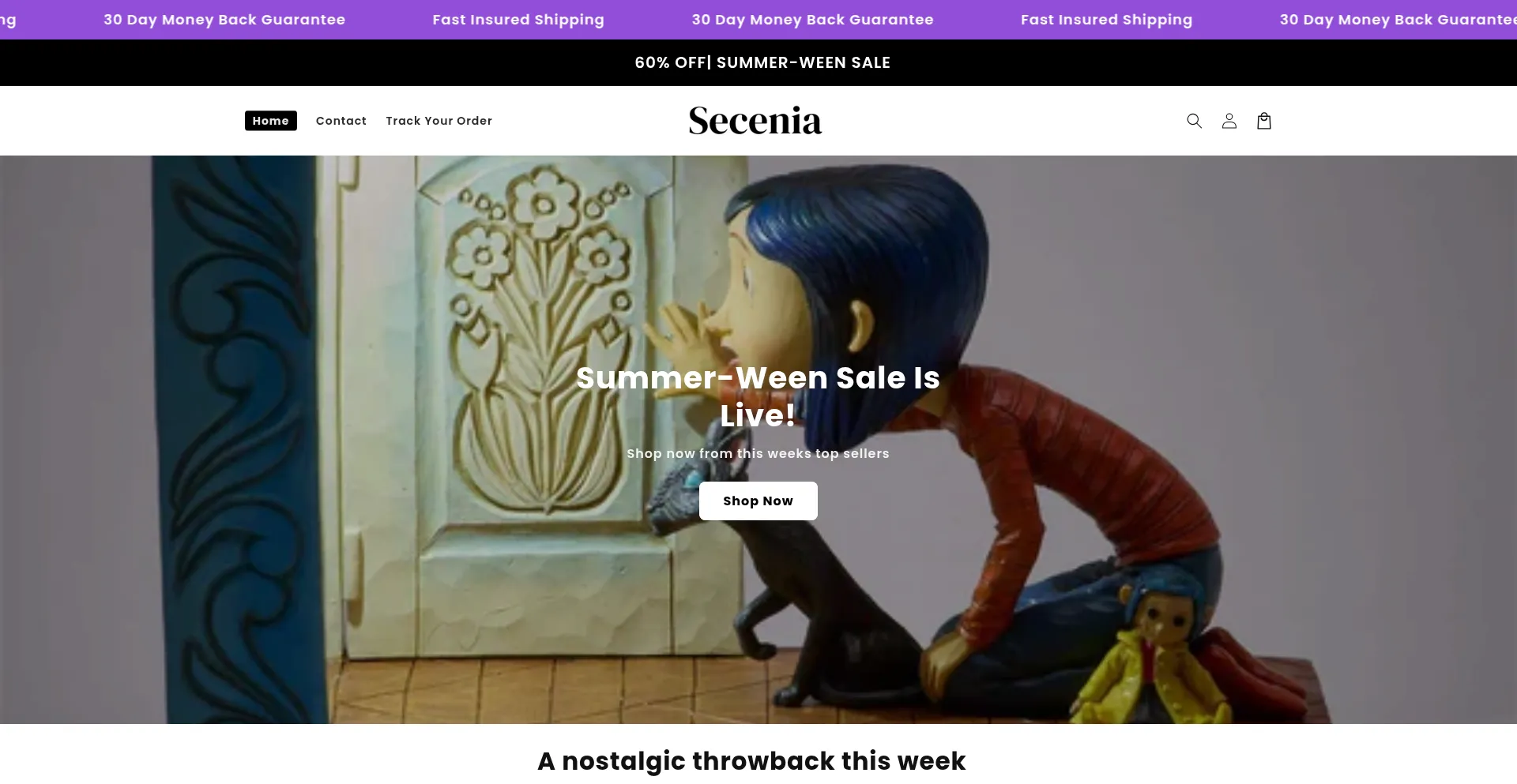 Website screenshot of Secenia.com
