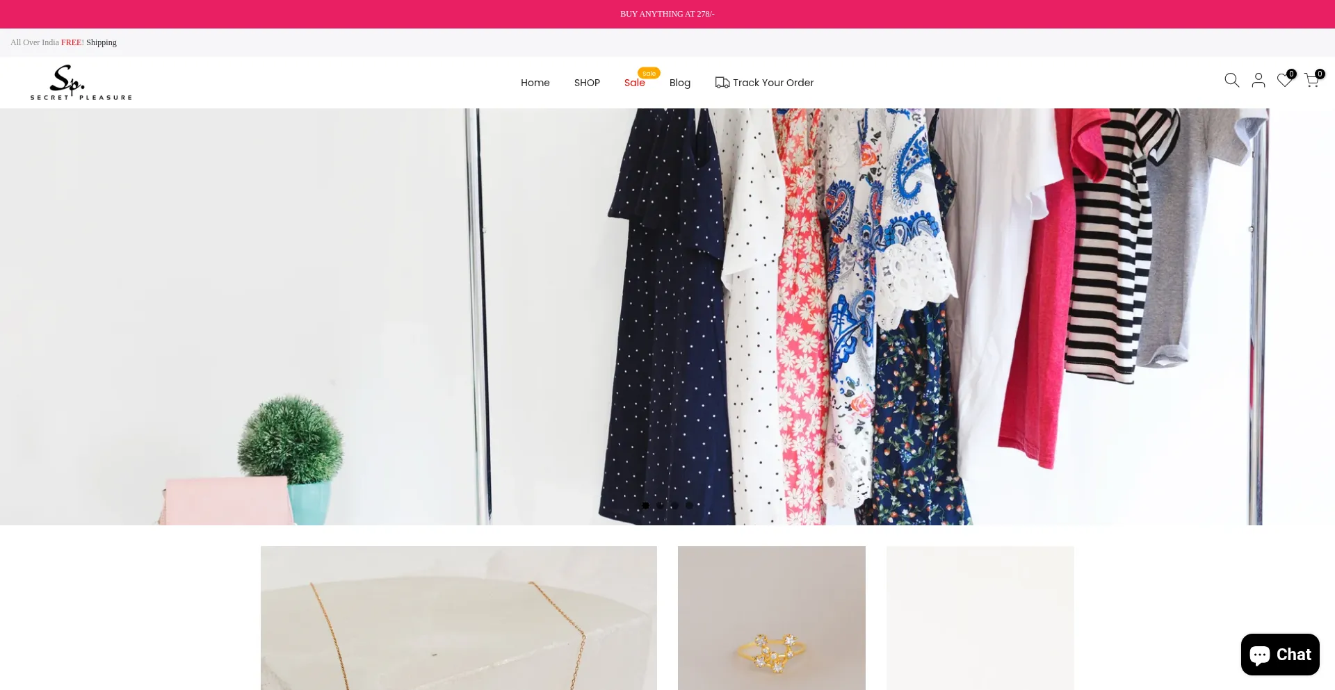 Website screenshot of Secretpleasure.in