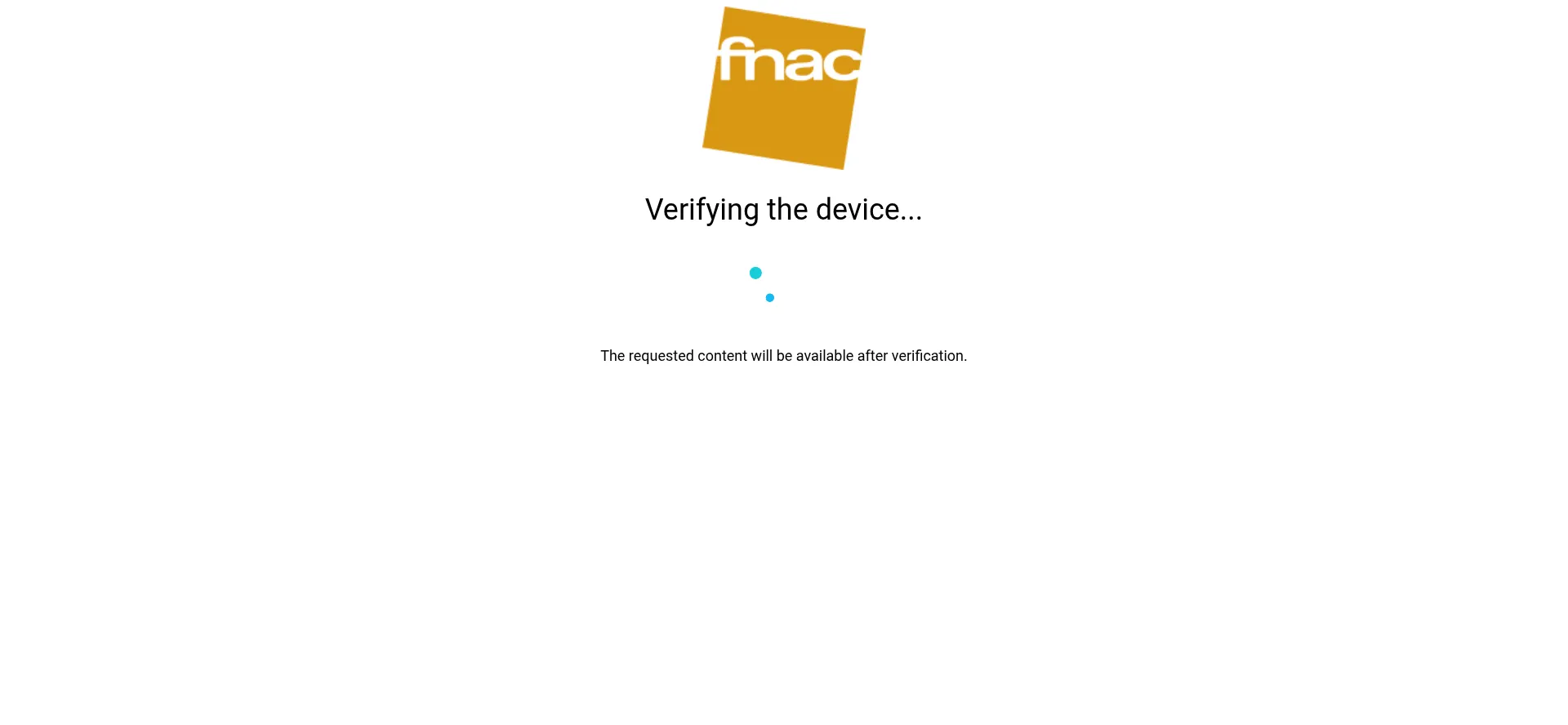 Website screenshot of Secure.fnac.com