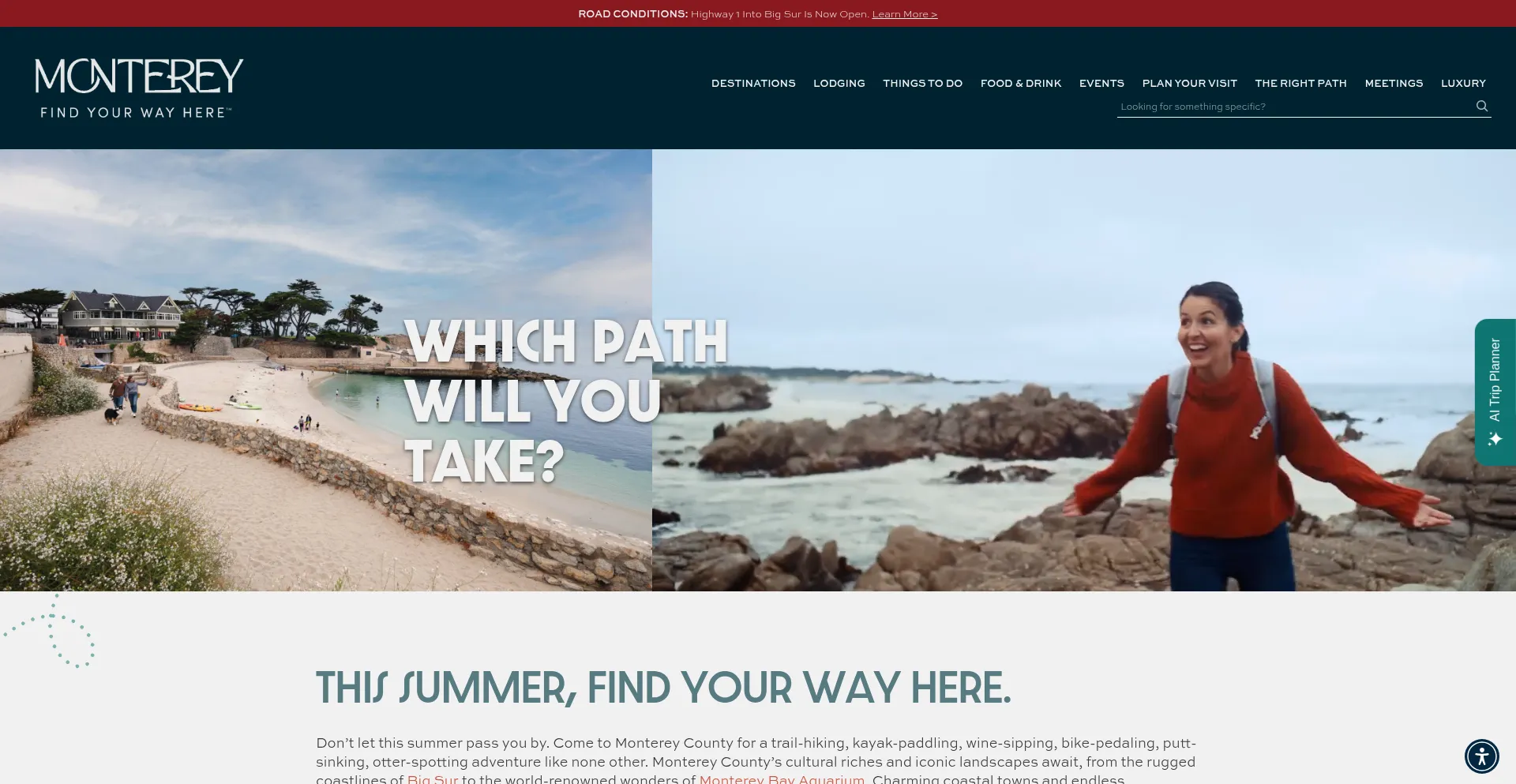 Website screenshot of Seemonterey.com