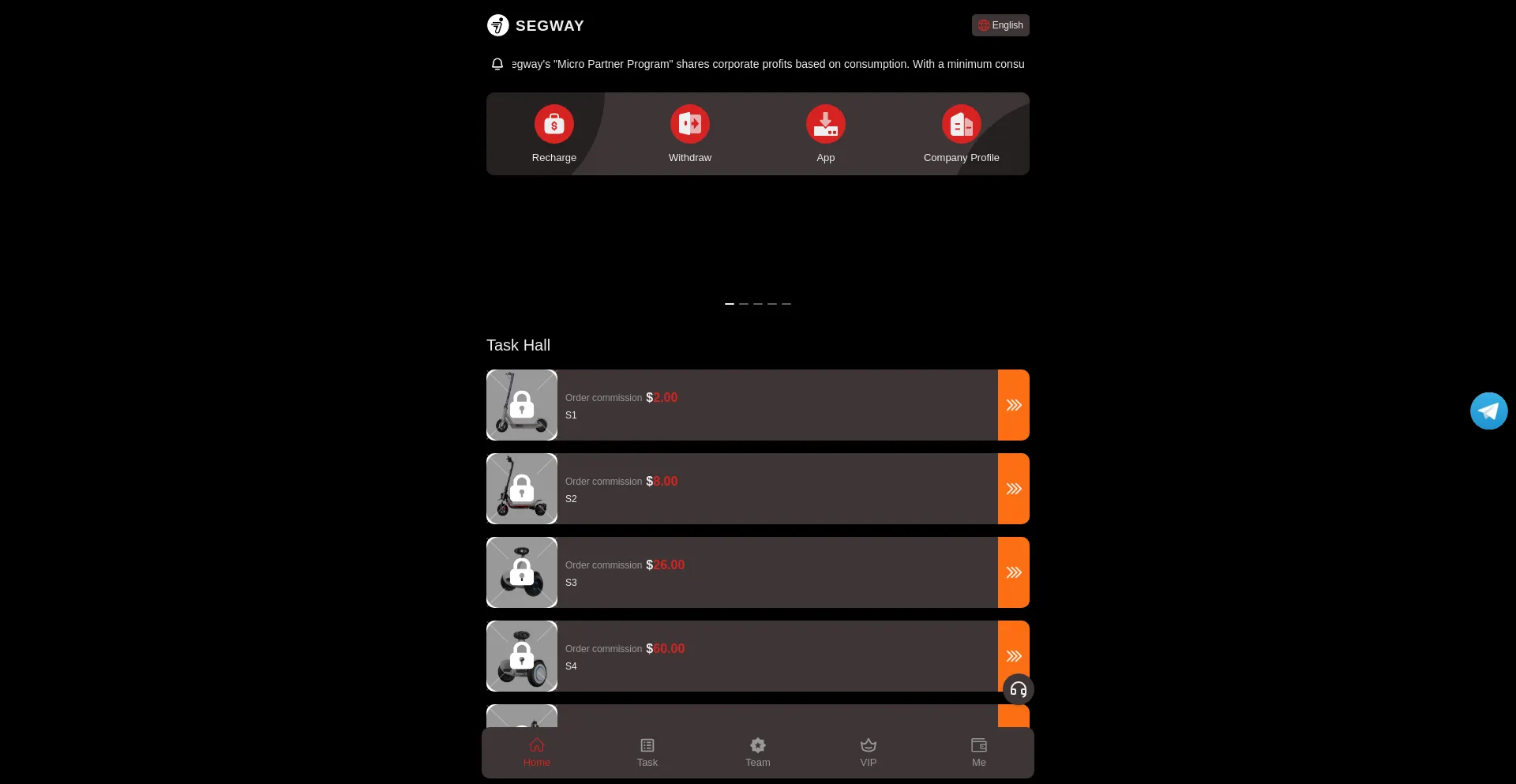Website screenshot of Segwayai.vip