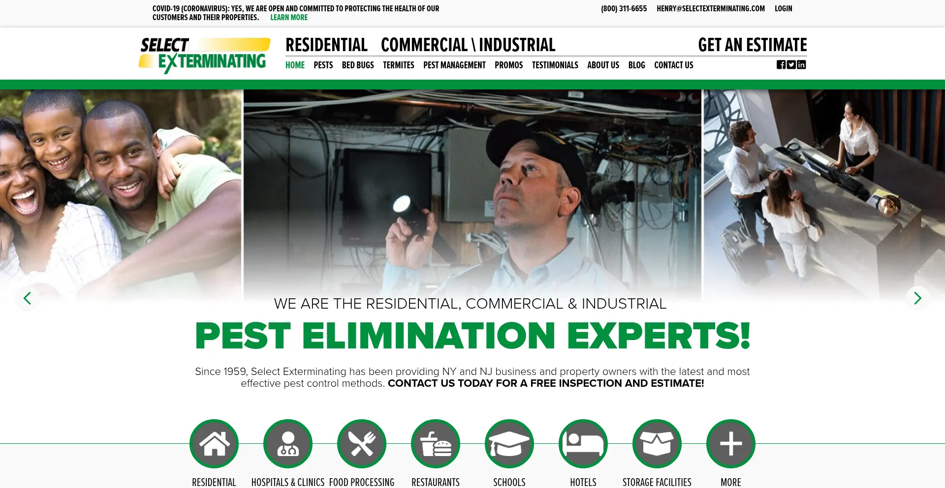 Selectexterminating.com Screenshot