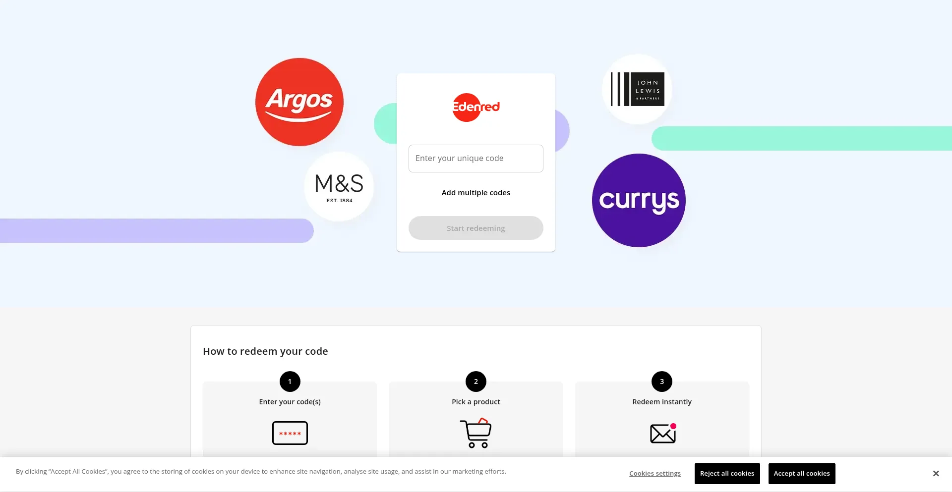 Website screenshot of Selectyourcompliment.co.uk