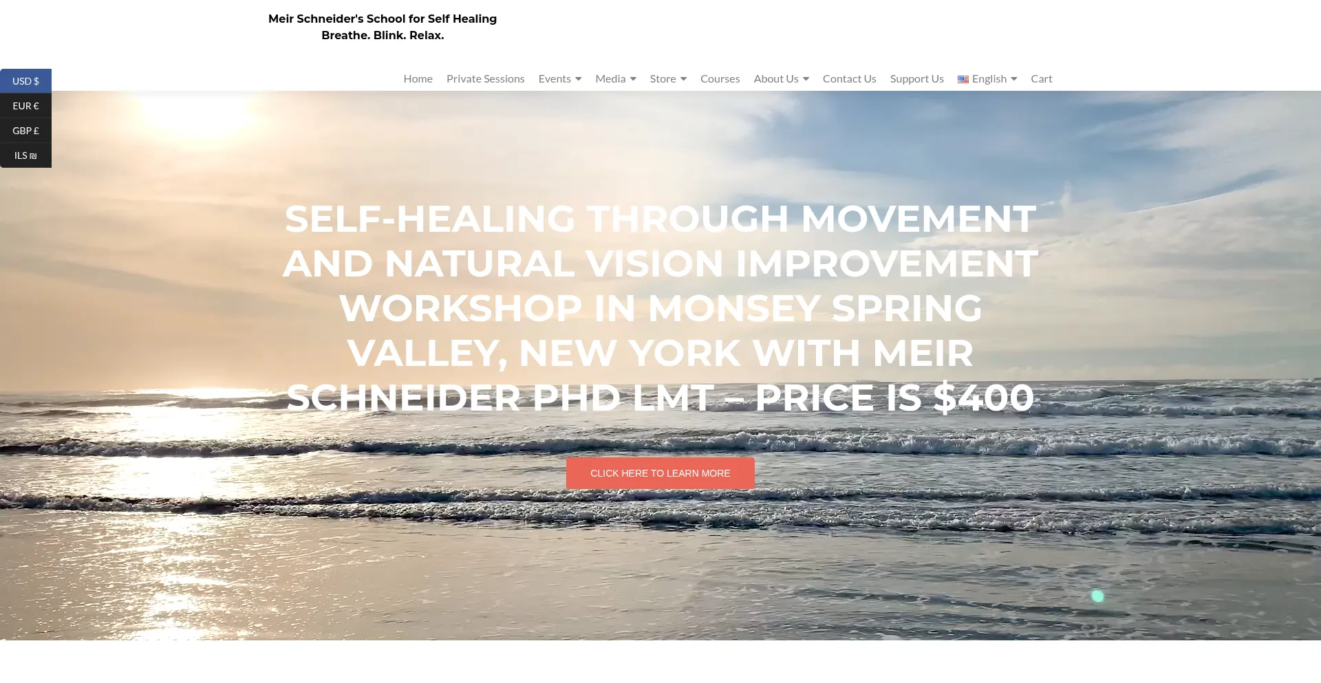 Website screenshot of Self-healing.org