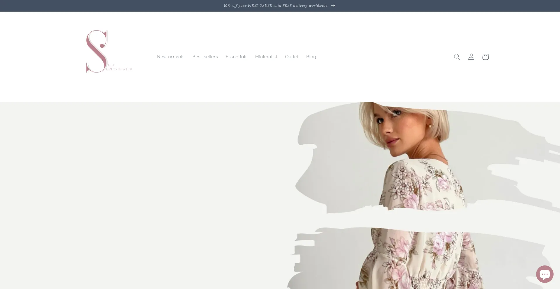 Website screenshot of Self-sophisticated.com