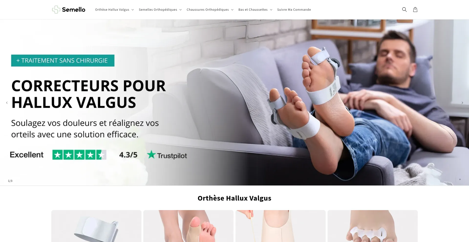 Website screenshot of Semello-boutique.com