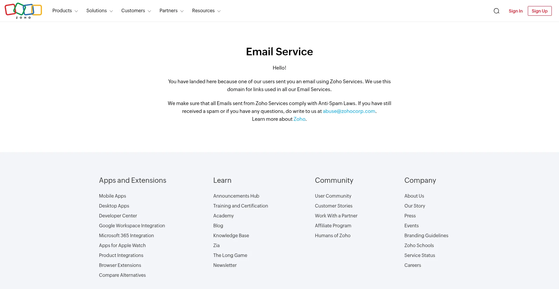 Sender.zohosubscriptions.com